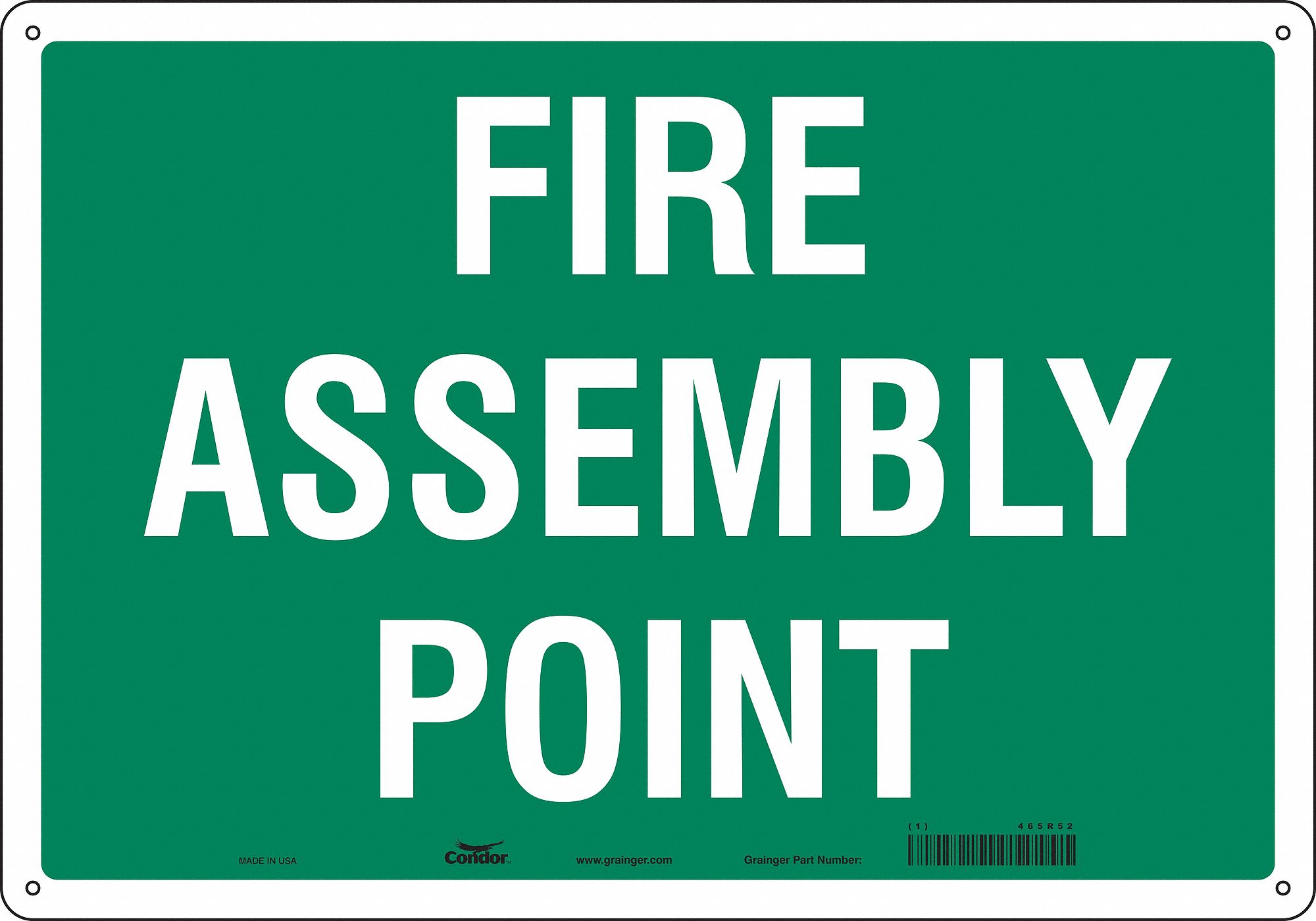 Safety Sign, 14 in x 20 in, Aluminum