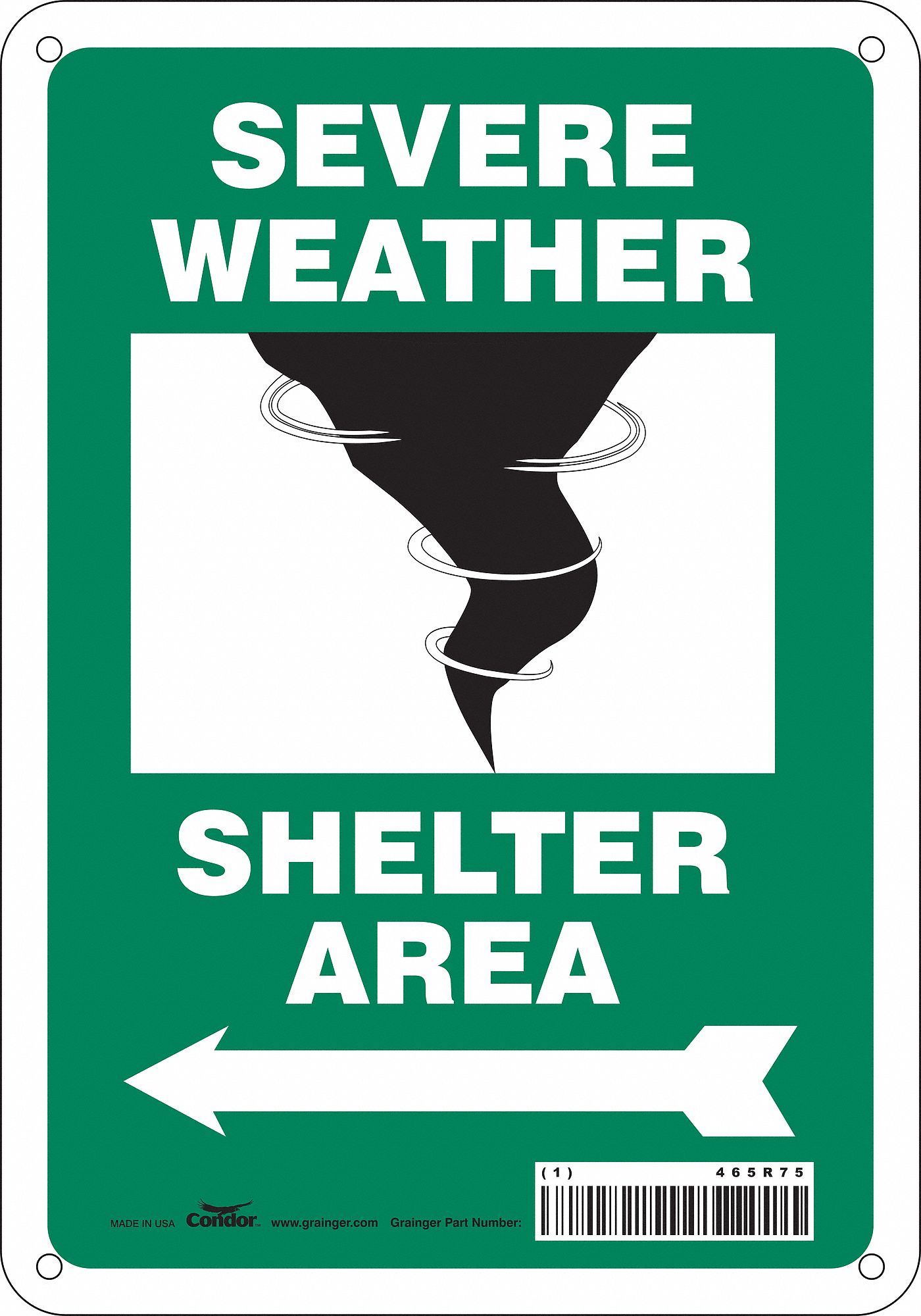 PANNEAU SECURITE,10PO X 7PO,ALUMINIUM