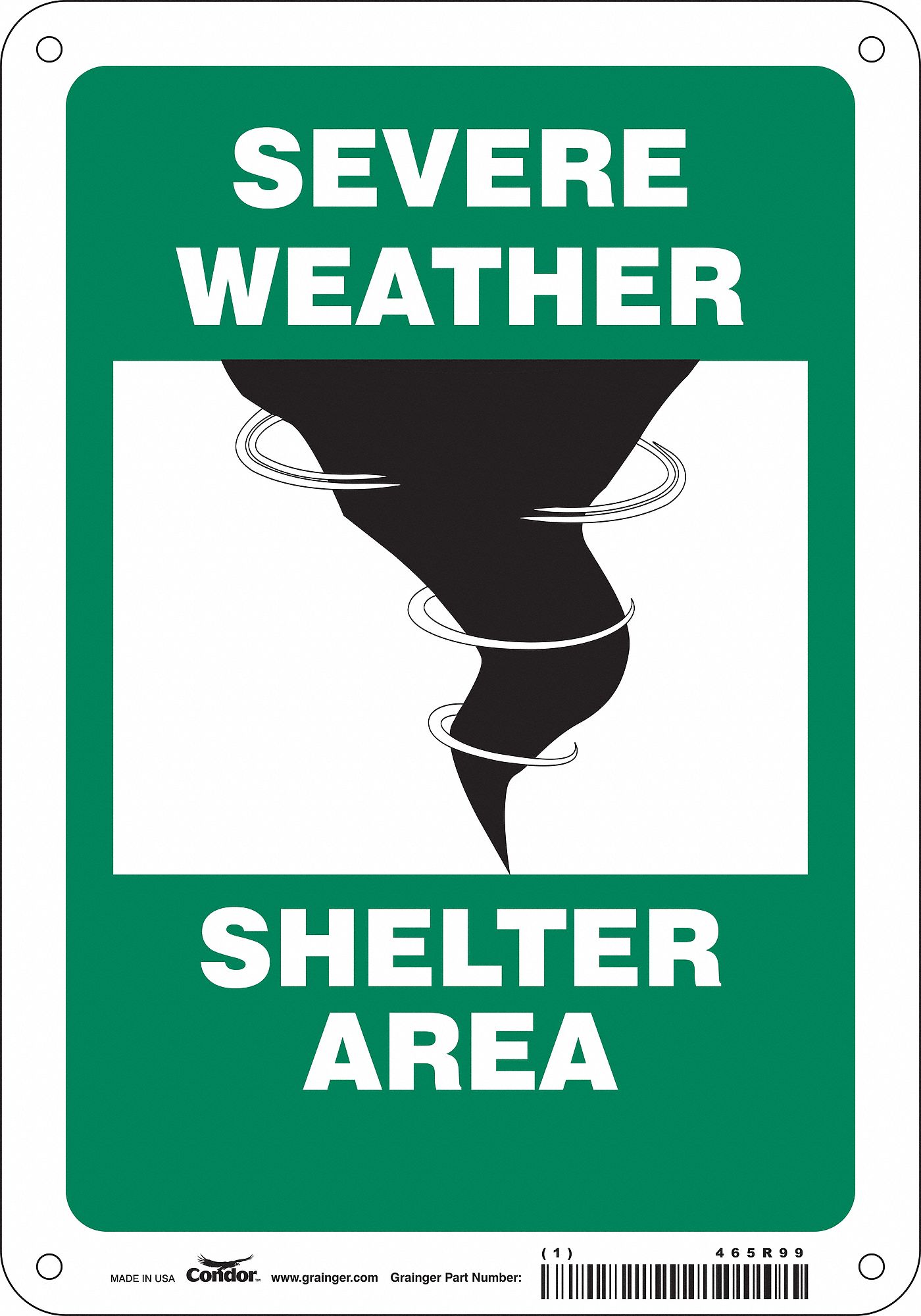 PANNEAU SECURITE,10PO X 7PO,ALUMINIUM