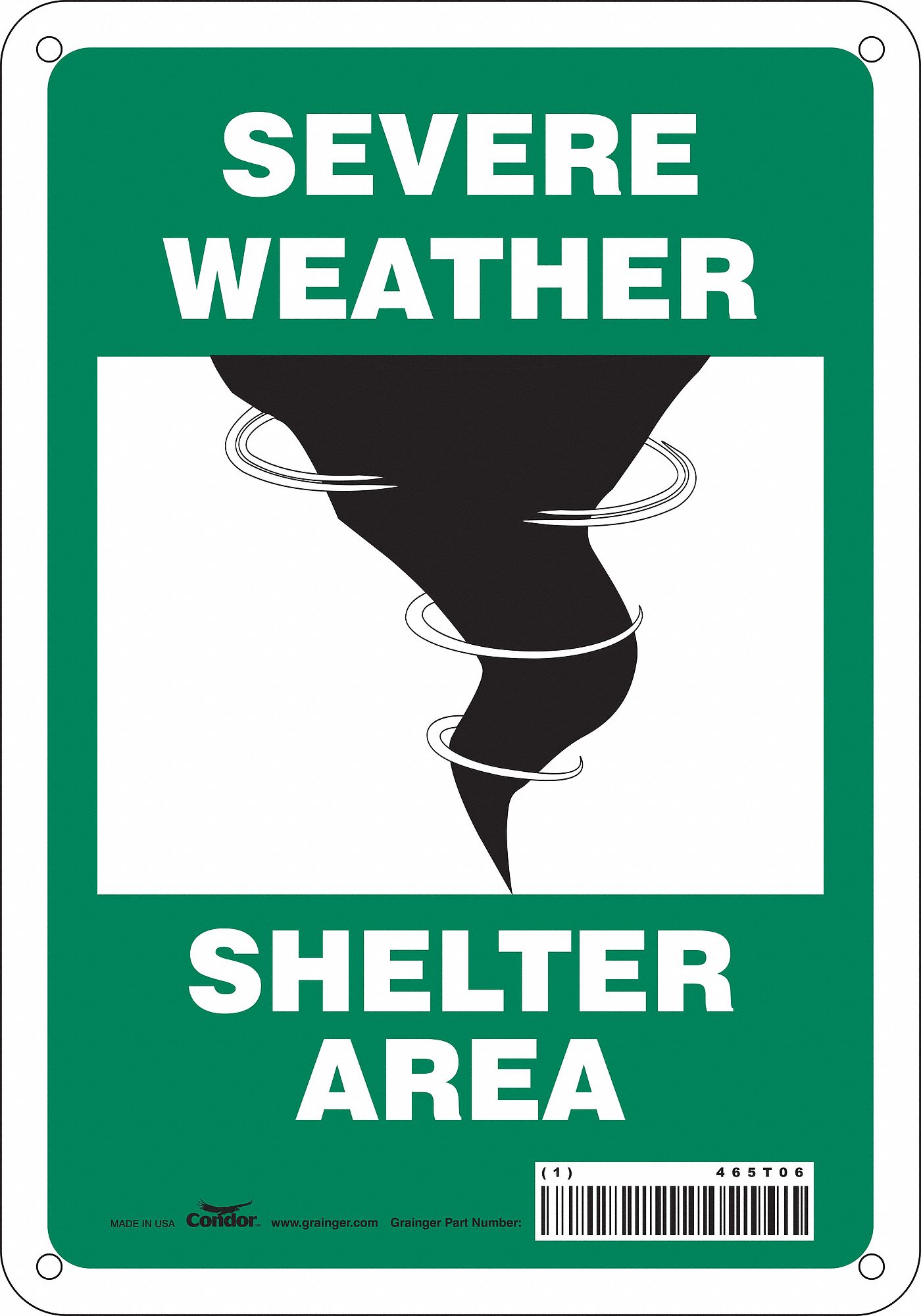 PANNEAU SECURITE,10PO X 7PO,POLYETHYLENE