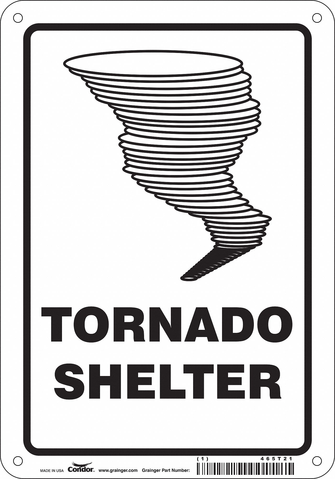 PANNEAU SECURITE,10PO X 7PO,POLYETHYLENE