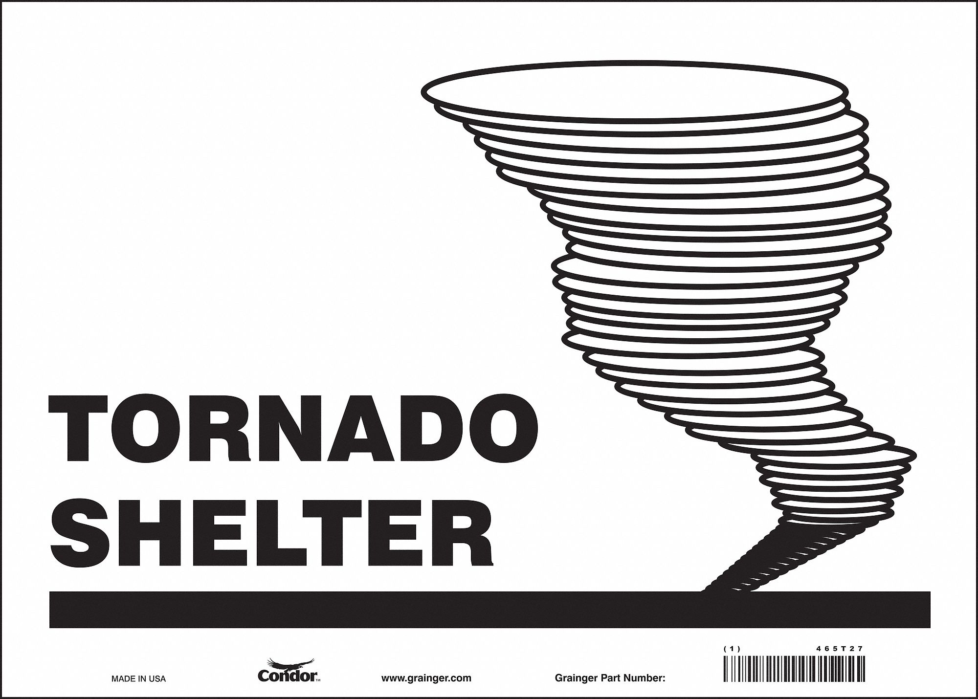 Safety Sign: Vinyl, Adhesive Sign Mounting, 10 in x 14 in Nominal Sign Size, Not Retroreflective