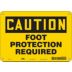 Caution: Foot Protection Required Signs