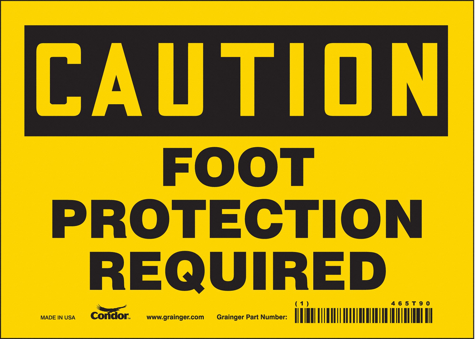 Safety Sign: Vinyl, Adhesive Sign Mounting, 5 in x 7 in Nominal Sign Size, Not Retroreflective