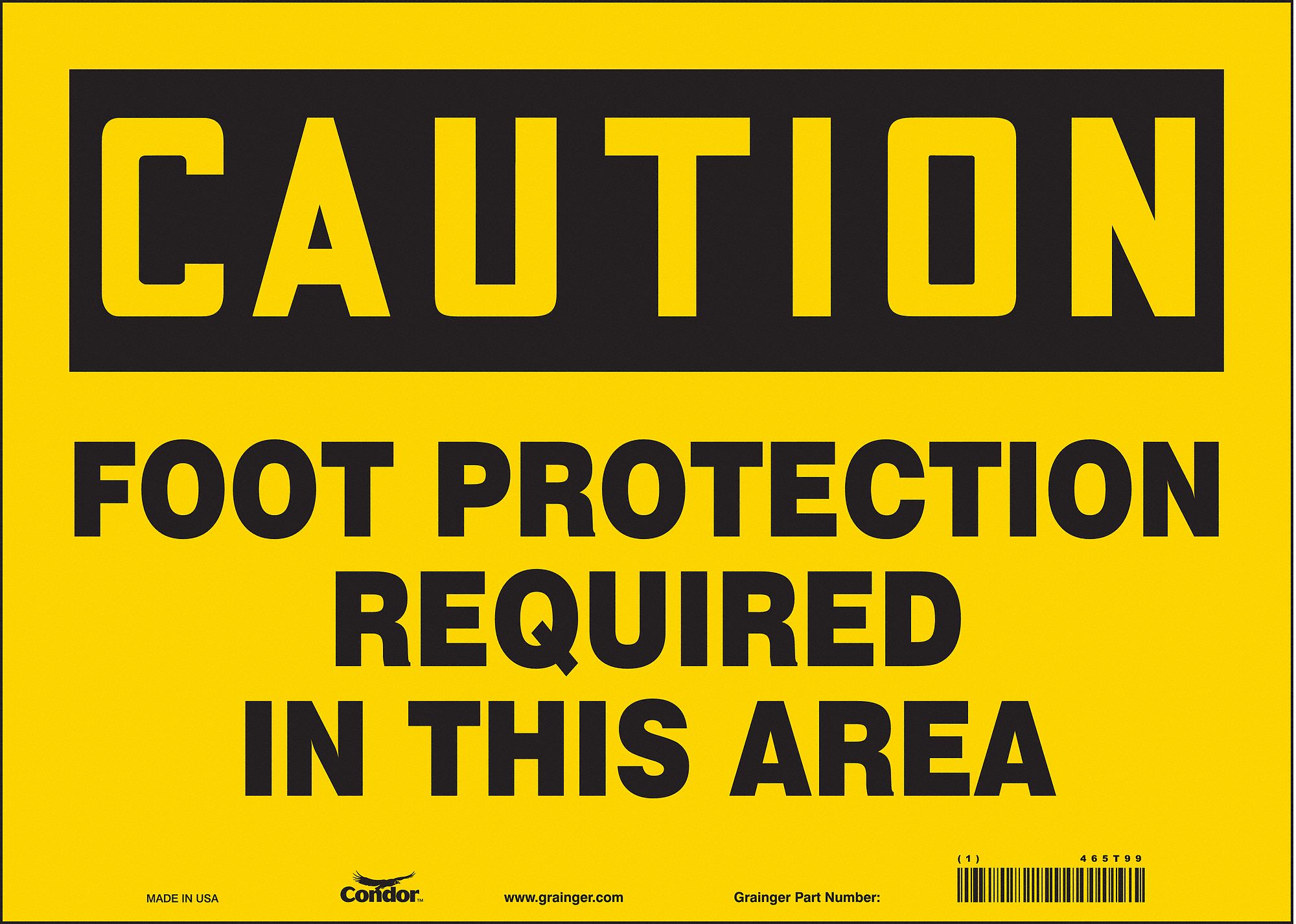 Safety Sign: Vinyl, Adhesive Sign Mounting, 10 in x 14 in Nominal Sign Size, Not Retroreflective
