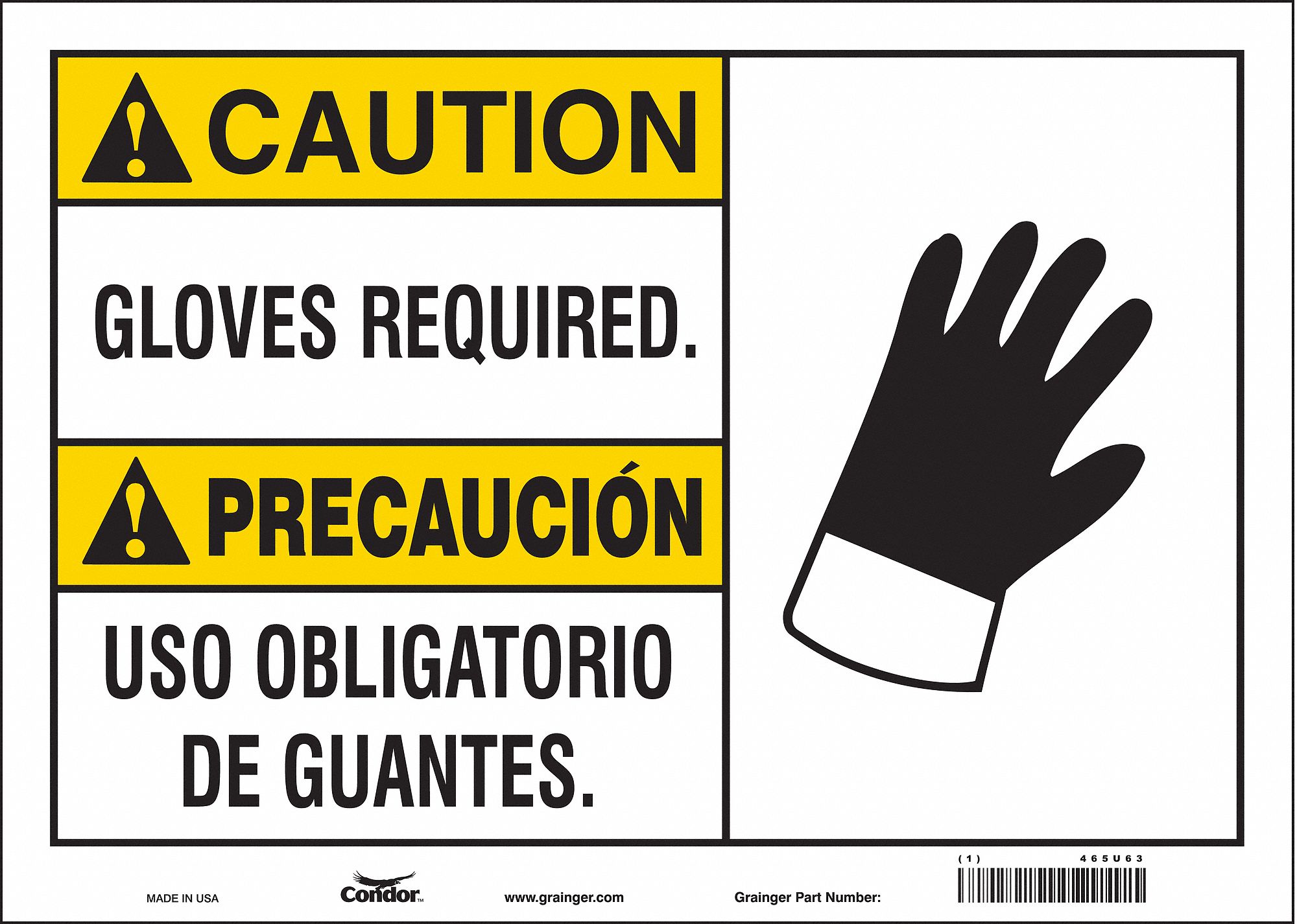 Safety Sign: Vinyl, Adhesive Sign Mounting, 10 in x 14 in Nominal Sign Size, Not Retroreflective