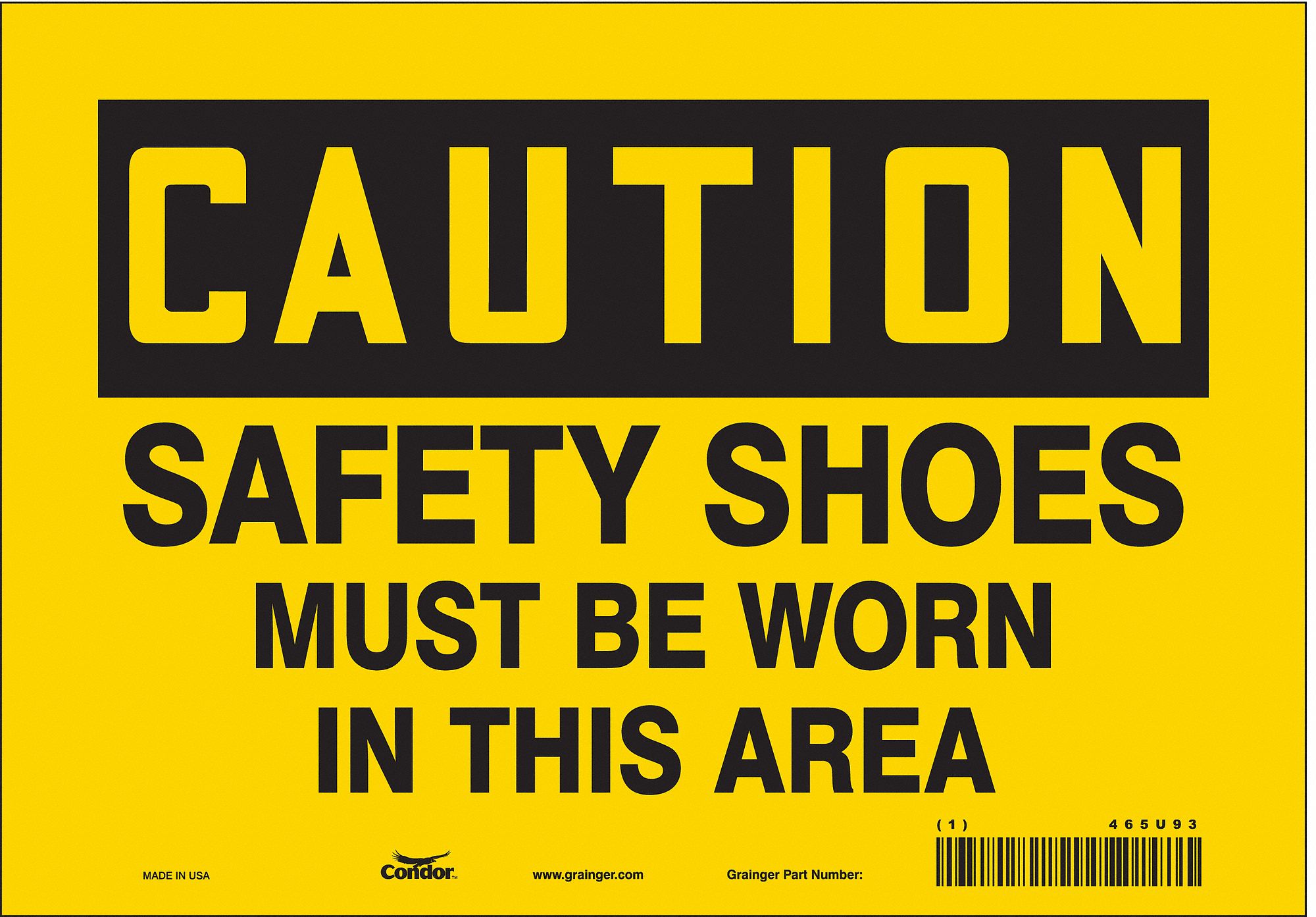 Safety Sign: Vinyl, Adhesive Sign Mounting, 7 in x 10 in Nominal Sign Size, Not Retroreflective