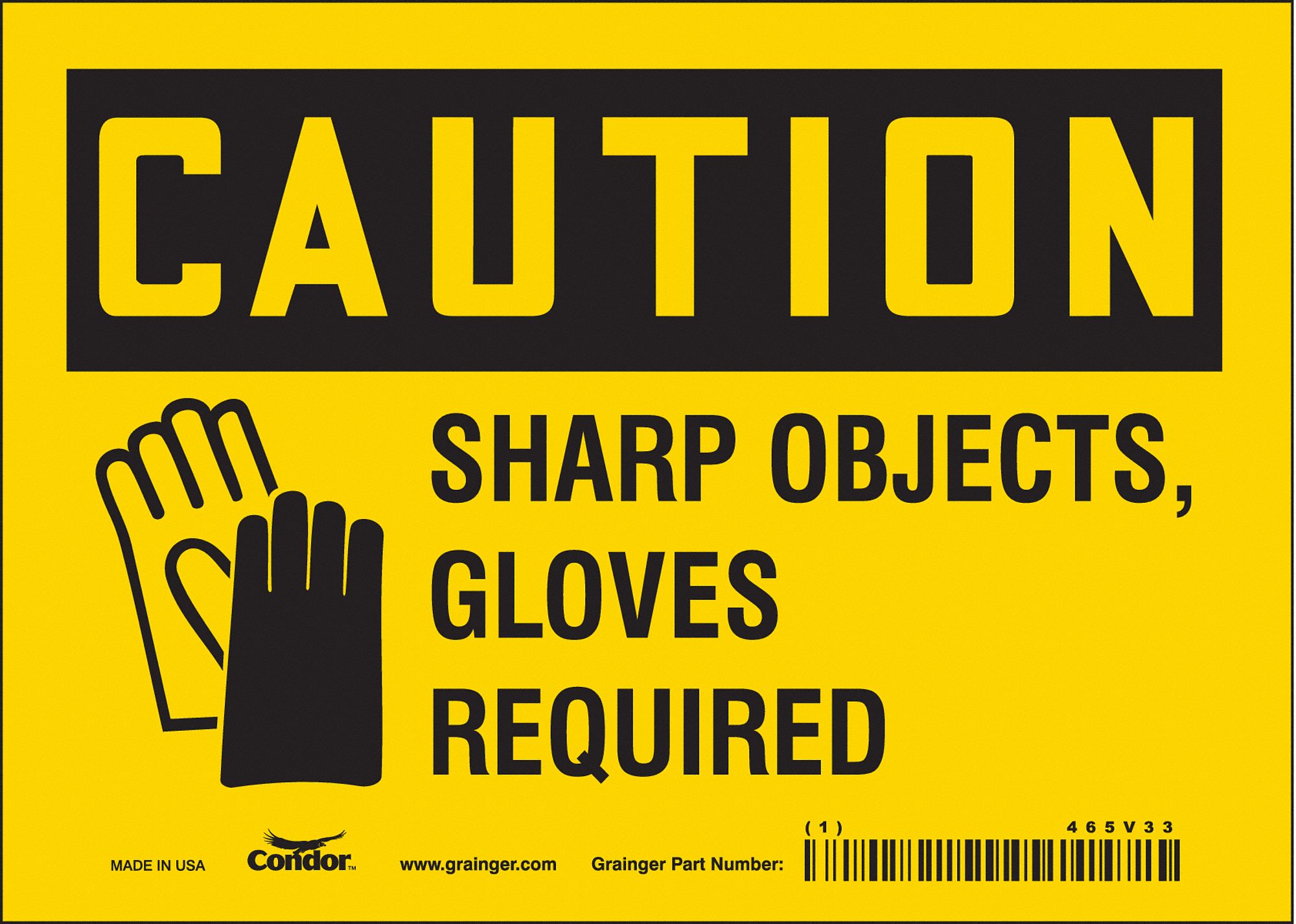 Safety Sign: Vinyl, Adhesive Sign Mounting, 5 in x 7 in Nominal Sign Size, Not Retroreflective
