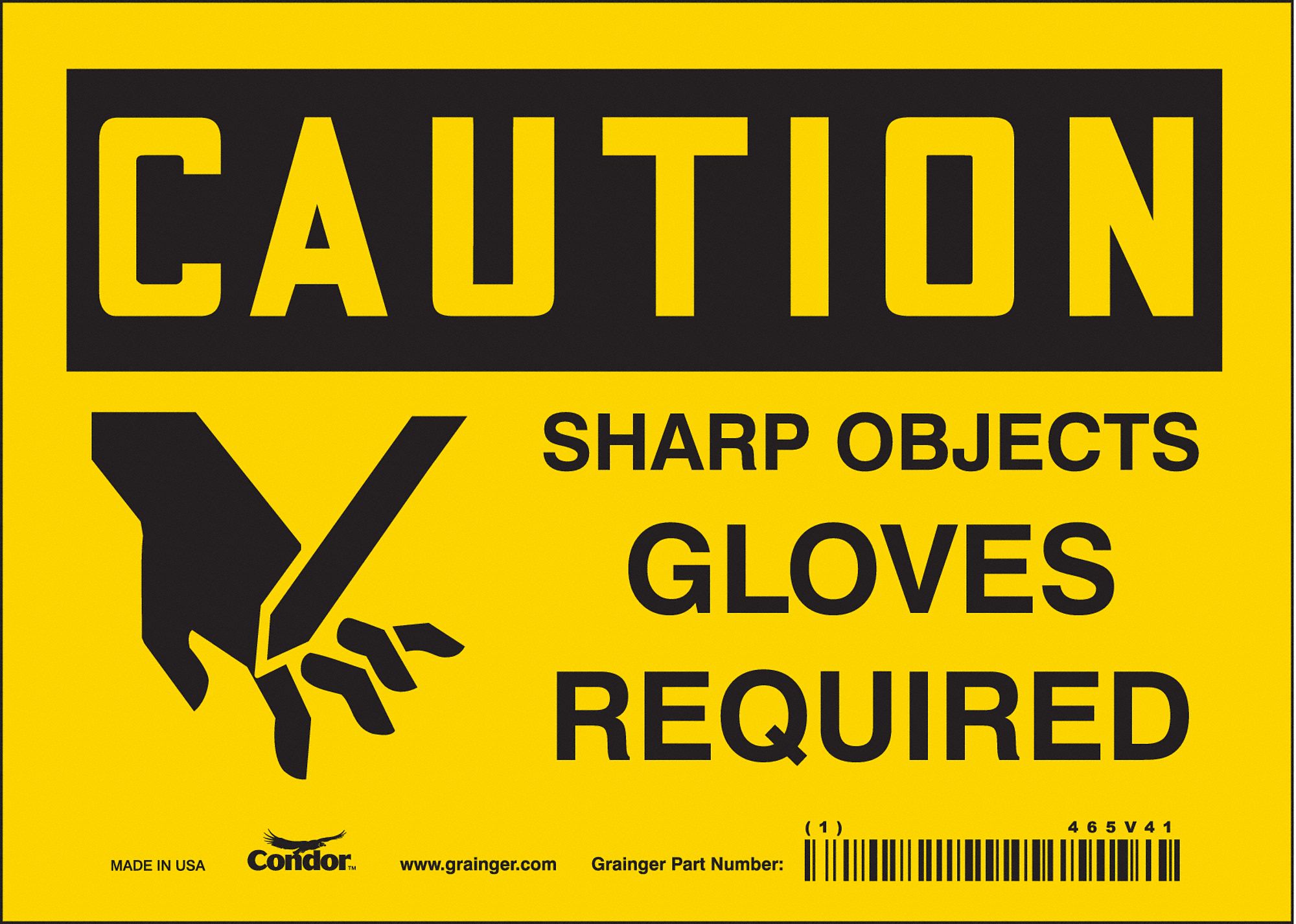 Safety Sign: Vinyl, Adhesive Sign Mounting, 5 in x 7 in Nominal Sign Size, Not Retroreflective