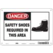 Danger: Safety Shoes Required In This Area Signs