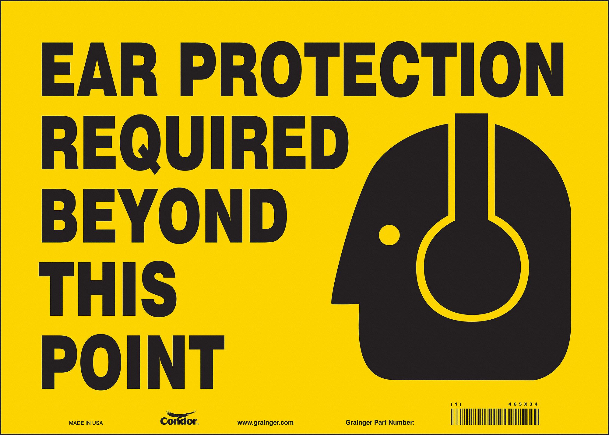Safety Sign, 10 in x 14 in, Vinyl