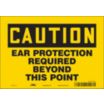 Caution: Ear Protection Required Beyond This Point Signs