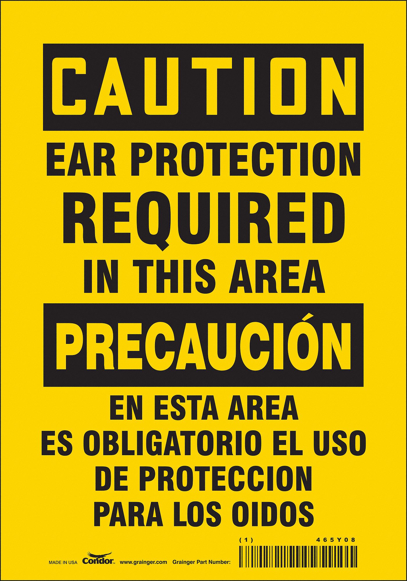 Safety Sign: Vinyl, Adhesive Sign Mounting, 10 in x 7 in Nominal Sign Size, Not Retroreflective