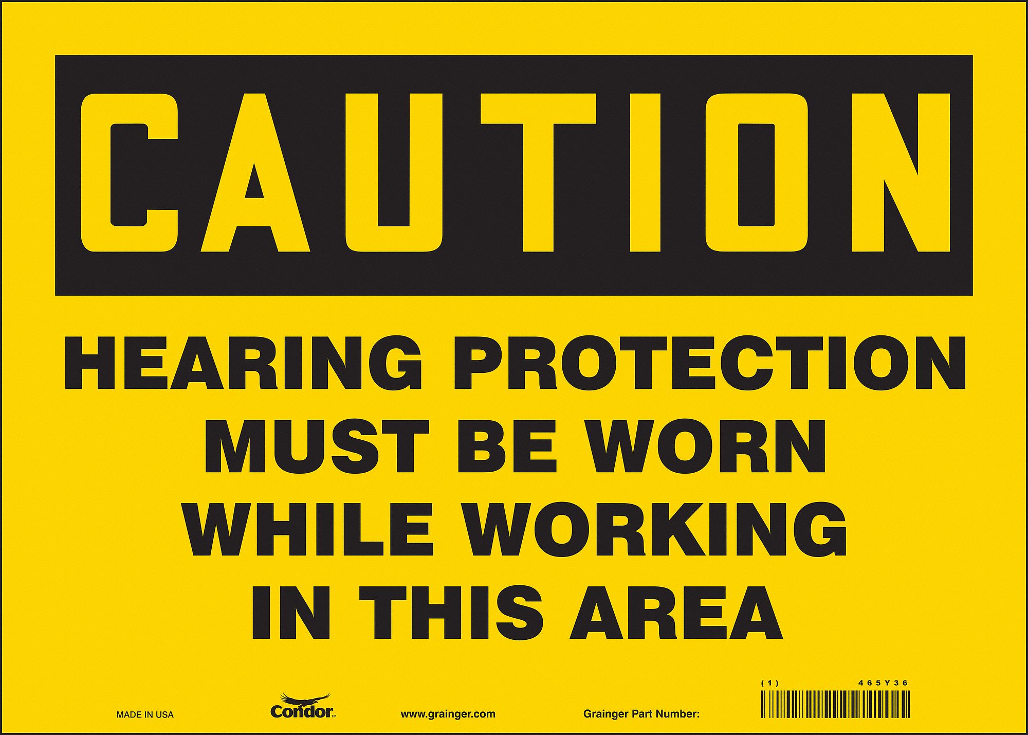 Safety Sign: Vinyl, Adhesive Sign Mounting, 10 in x 14 in Nominal Sign Size, Not Retroreflective