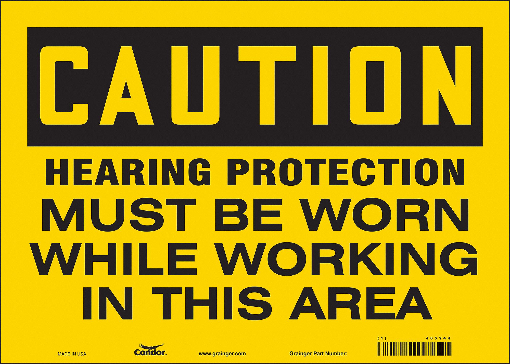 Safety Sign: Vinyl, Adhesive Sign Mounting, 10 in x 14 in Nominal Sign Size, Not Retroreflective