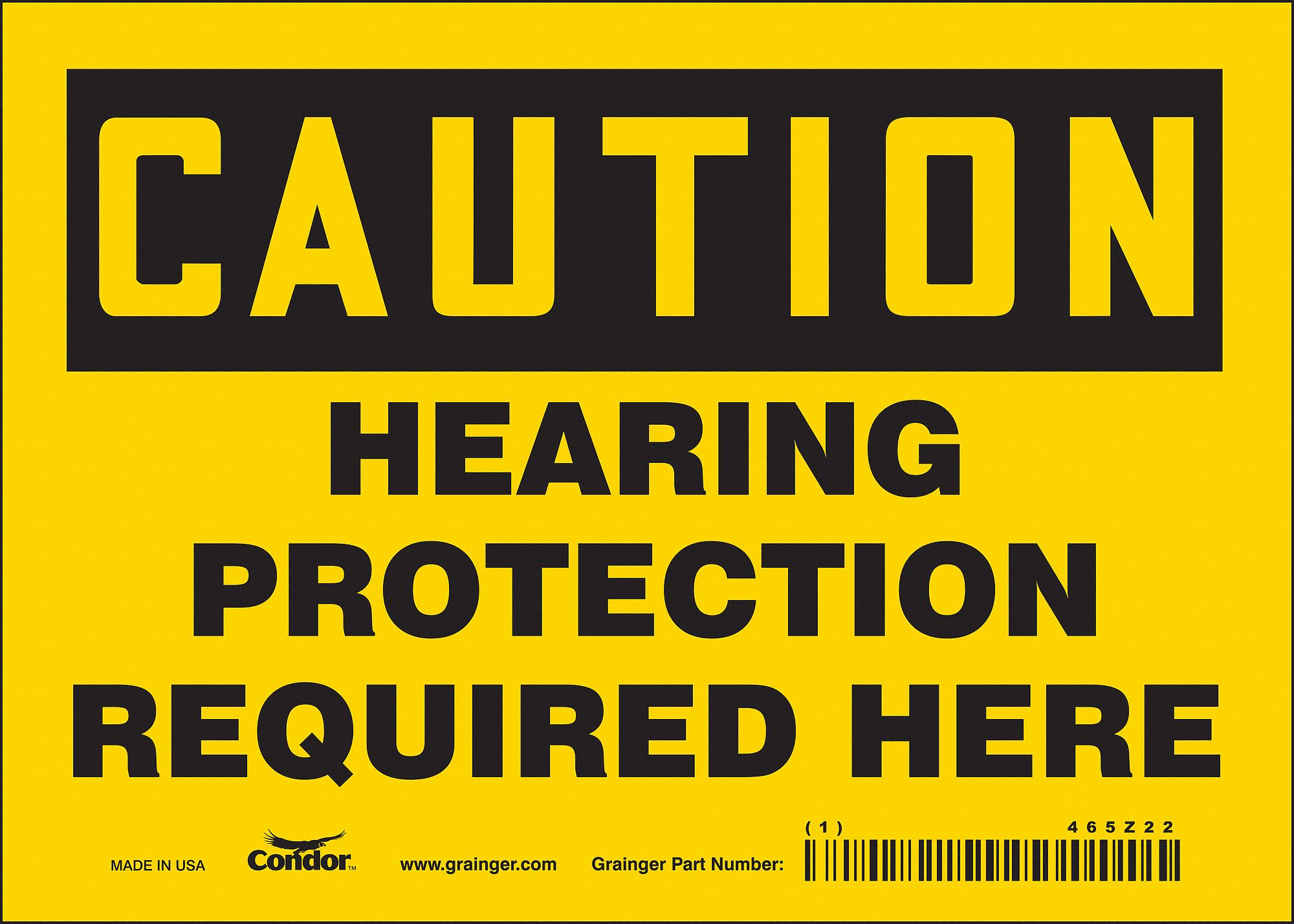 Safety Sign: Vinyl, Adhesive Sign Mounting, 5 in x 7 in Nominal Sign Size, Not Retroreflective, Wall