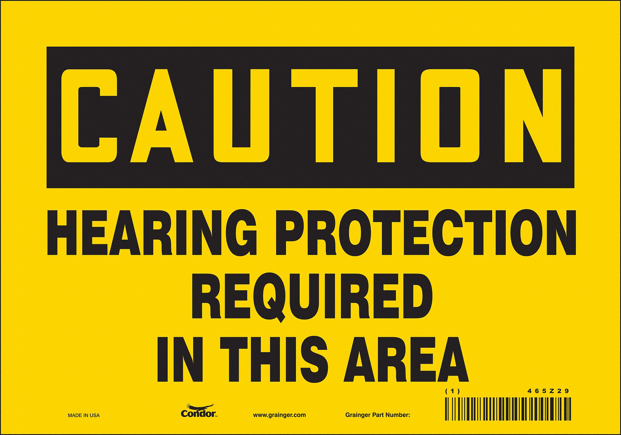 Safety Sign: Vinyl, Adhesive Sign Mounting, 7 in x 10 in Nominal Sign Size, Not Retroreflective