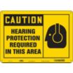 Caution: Hearing Protection Required In This Area Signs