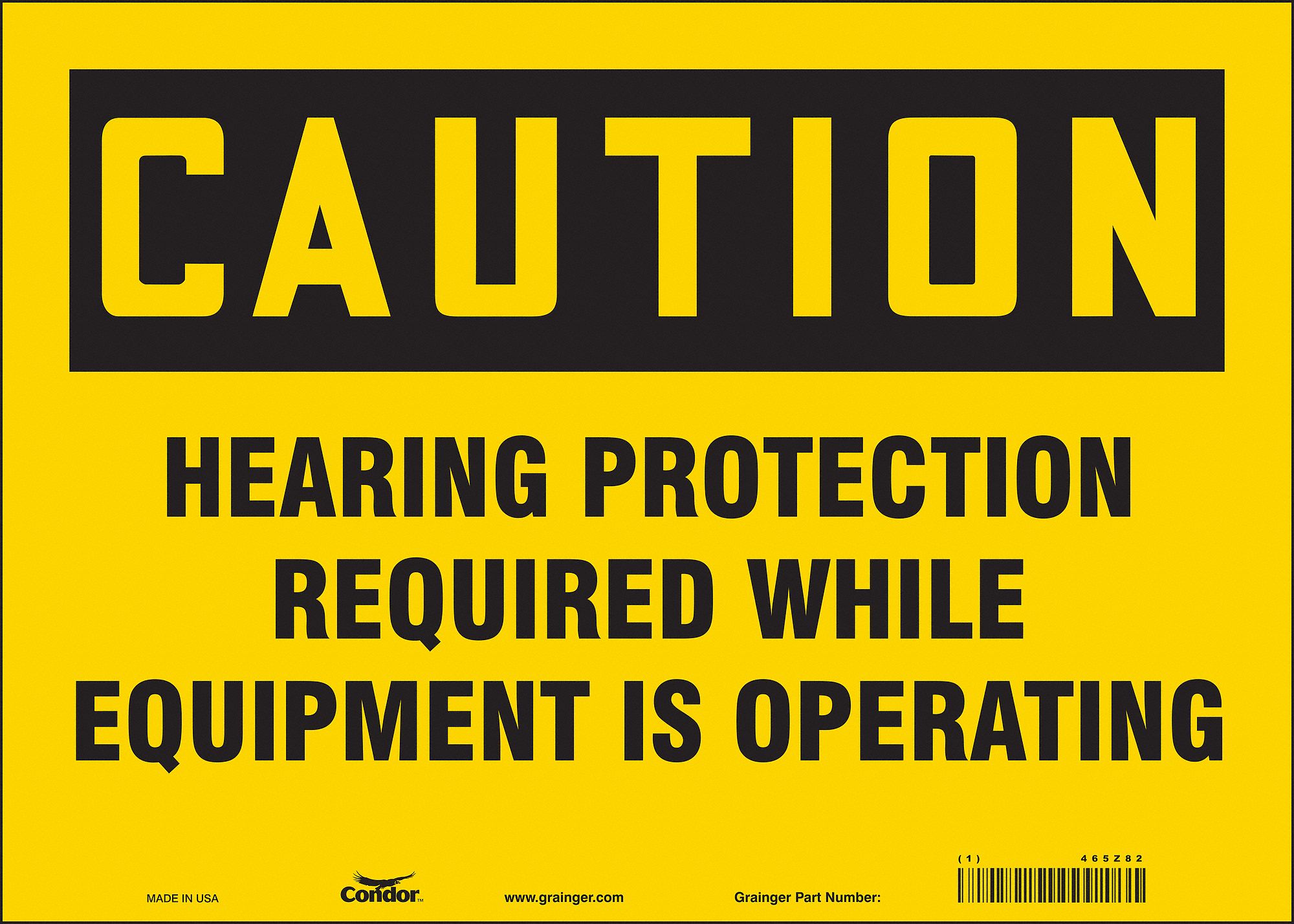 Safety Sign: Vinyl, Adhesive Sign Mounting, 10 in x 14 in Nominal Sign Size, Not Retroreflective