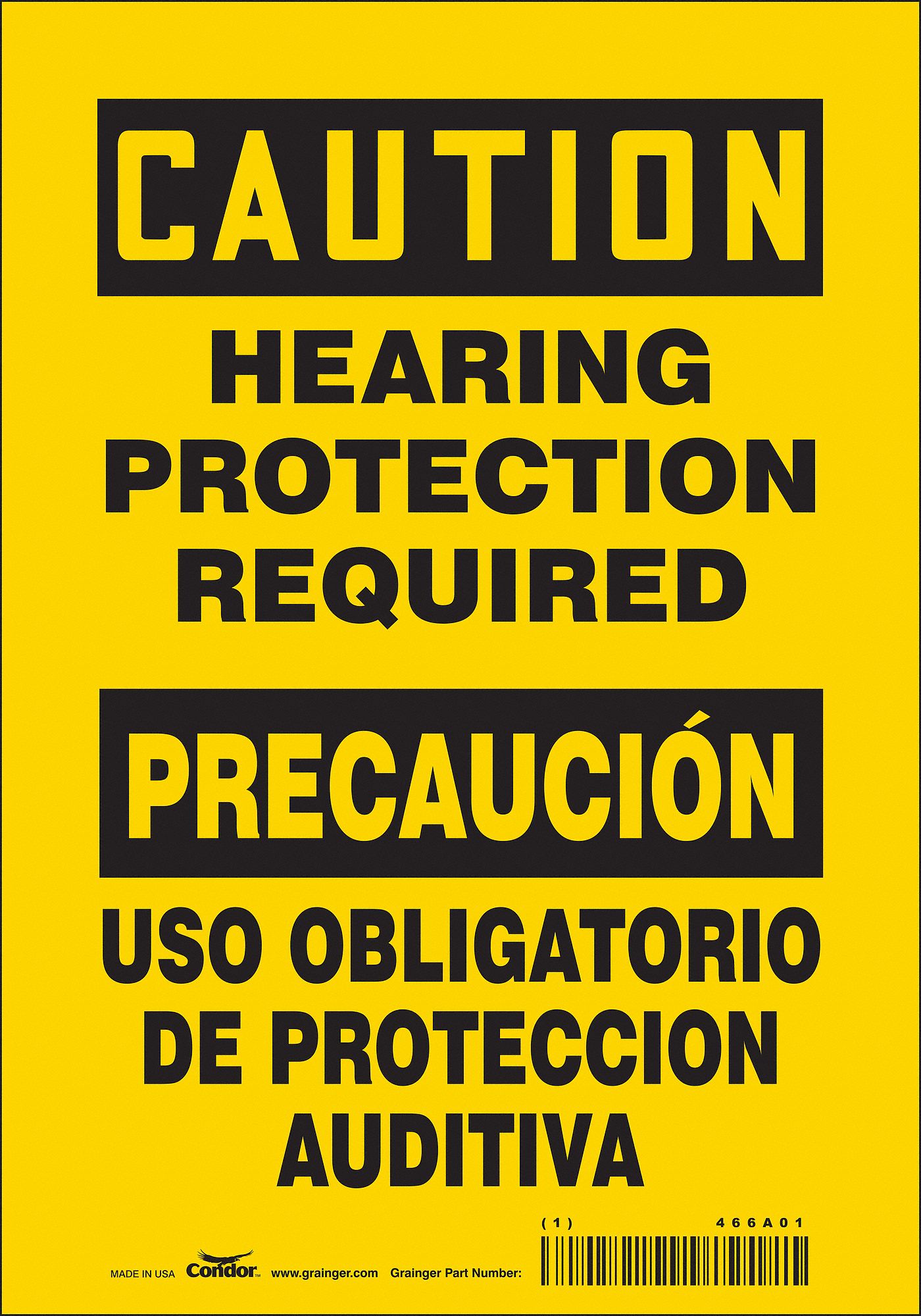 Safety Sign: Vinyl, Adhesive Sign Mounting, 10 in x 7 in Nominal Sign Size, Not Retroreflective