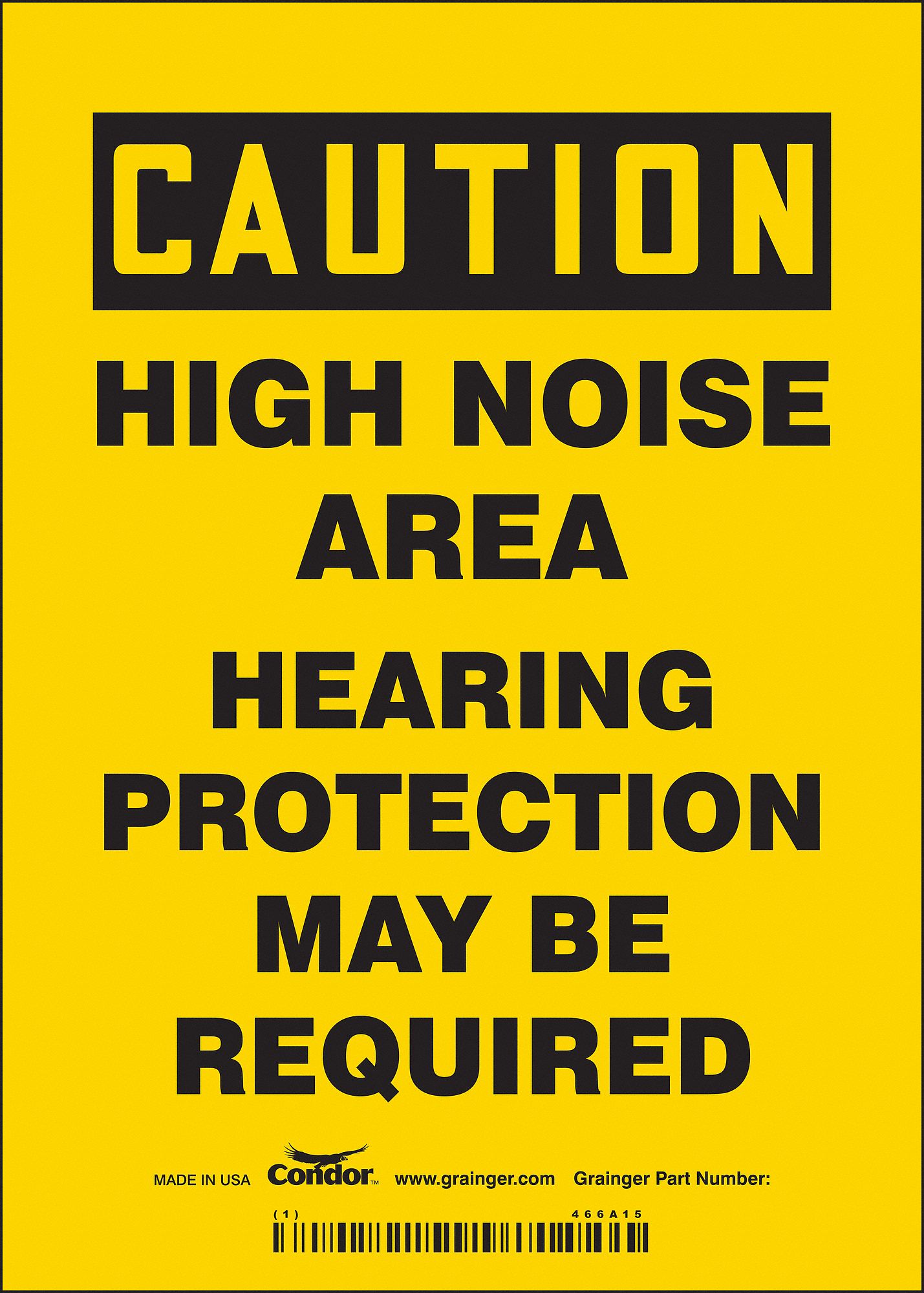 Safety Sign: Vinyl, Adhesive Sign Mounting, 7 in x 5 in Nominal Sign Size, Not Retroreflective
