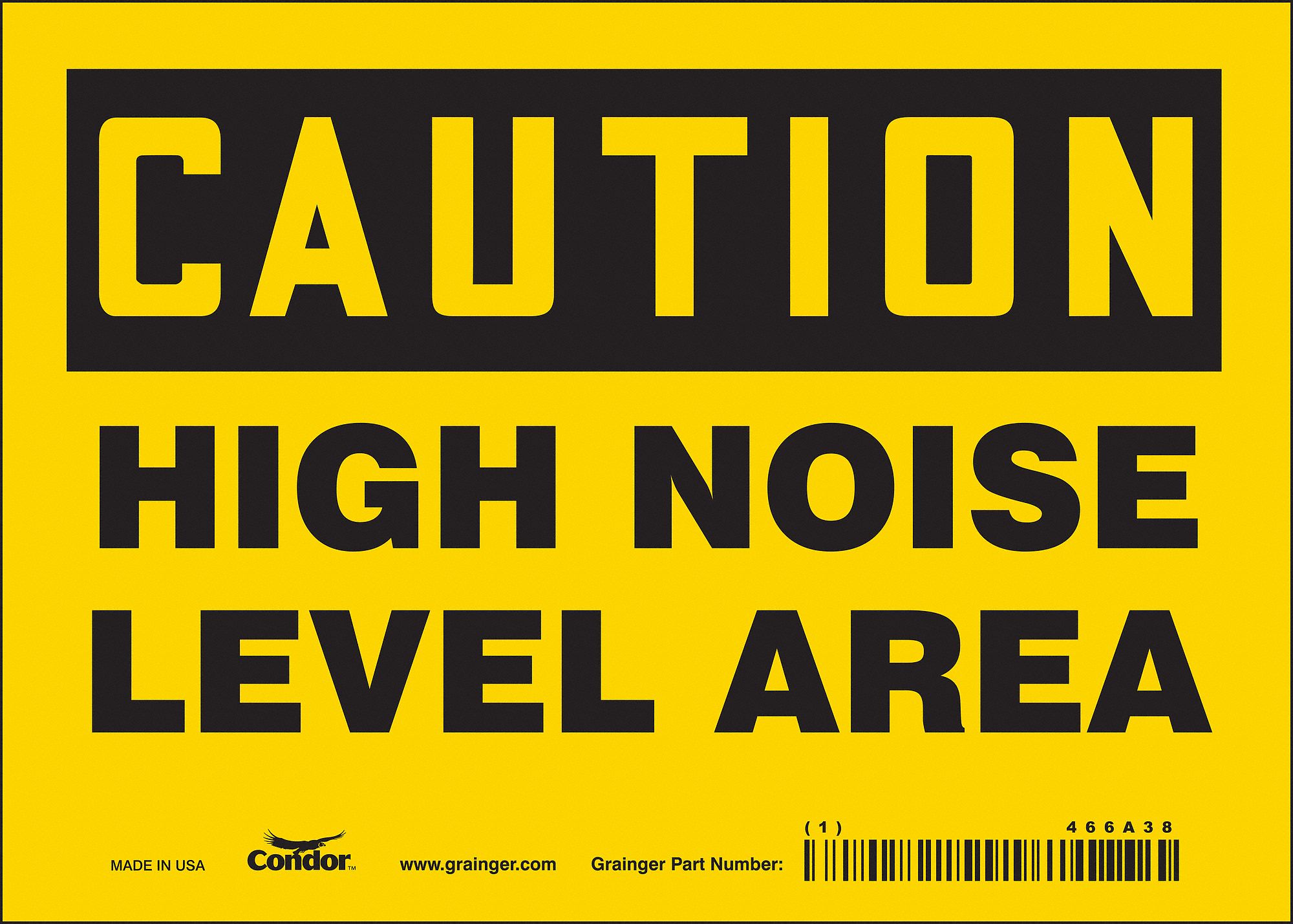 Safety Sign: Vinyl, Adhesive Sign Mounting, 5 in x 7 in Nominal Sign Size, Not Retroreflective