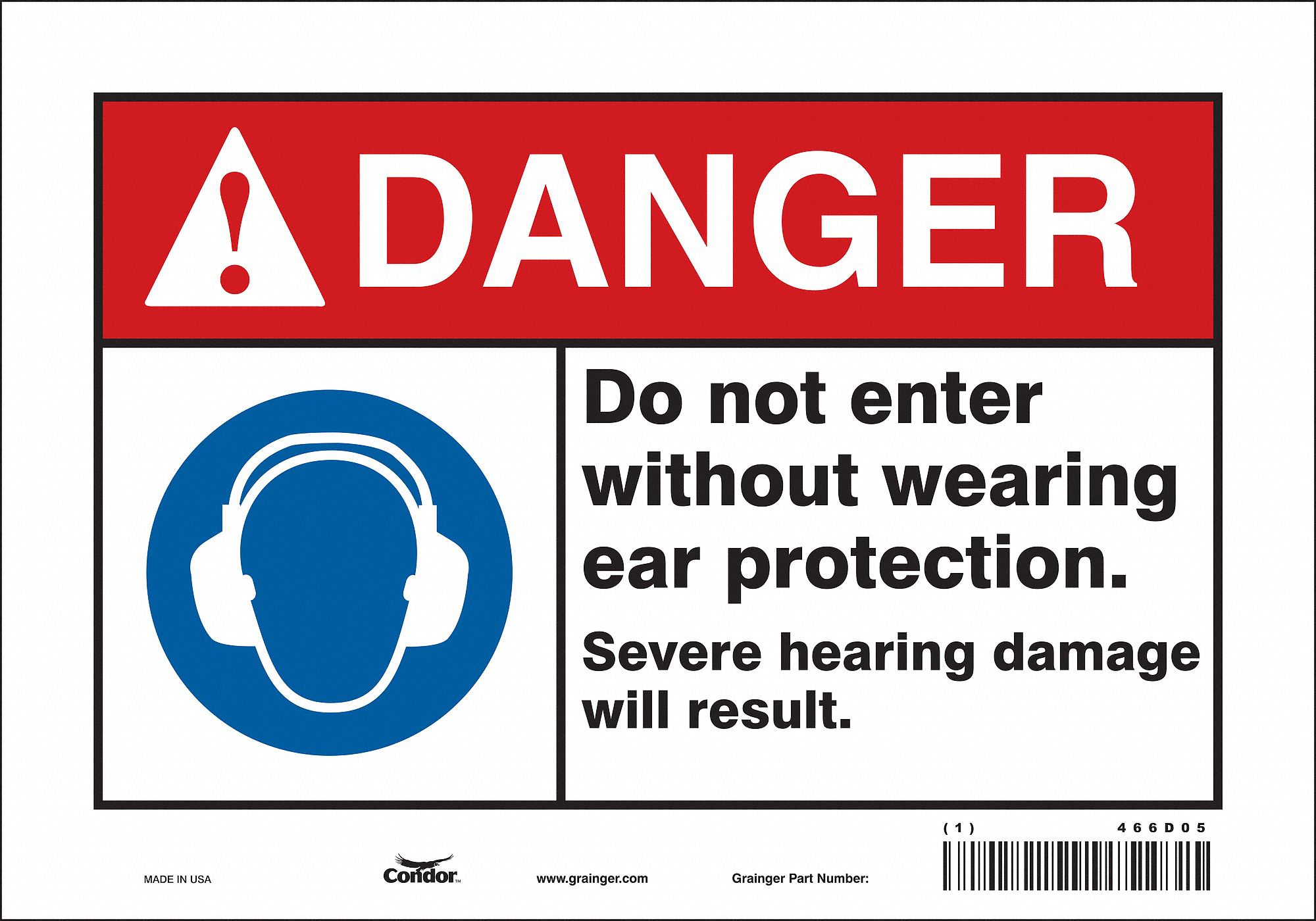 Safety Sign: Vinyl, Adhesive Sign Mounting, 7 in x 10 in Nominal Sign Size, Not Retroreflective