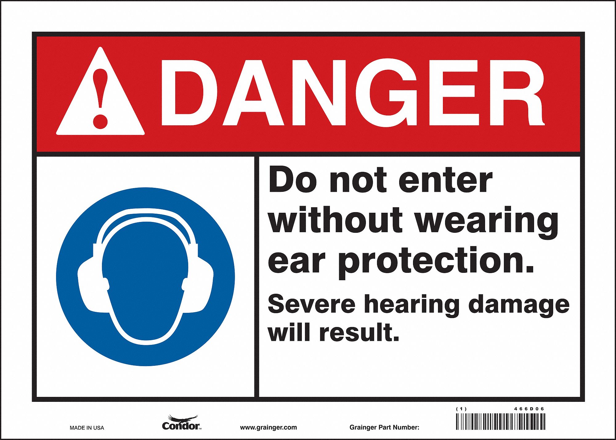 Safety Sign: Vinyl, Adhesive Sign Mounting, 10 in x 14 in Nominal Sign Size, Not Retroreflective
