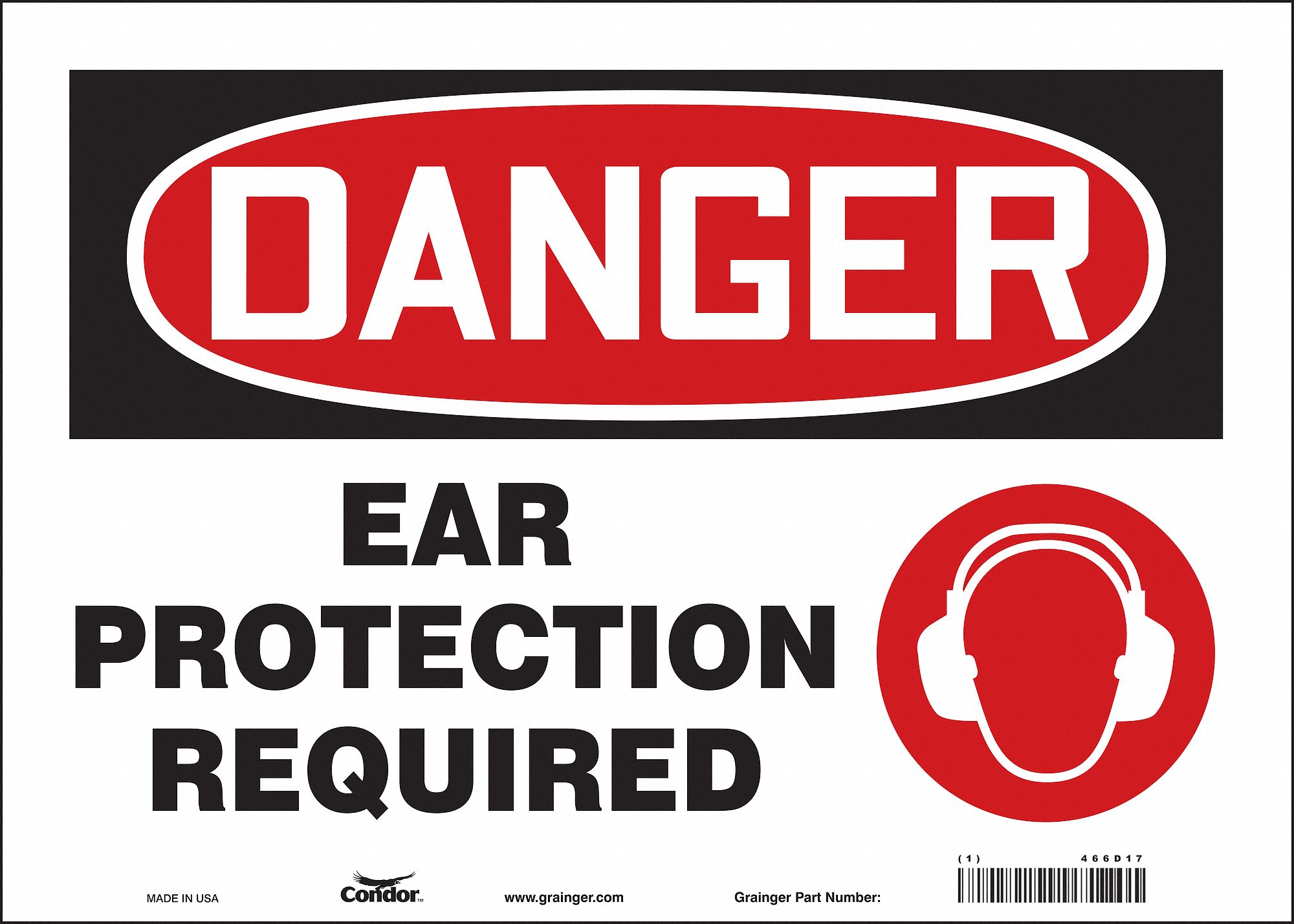 Safety Sign: Vinyl, Adhesive Sign Mounting, 10 in x 14 in Nominal Sign Size, Not Retroreflective
