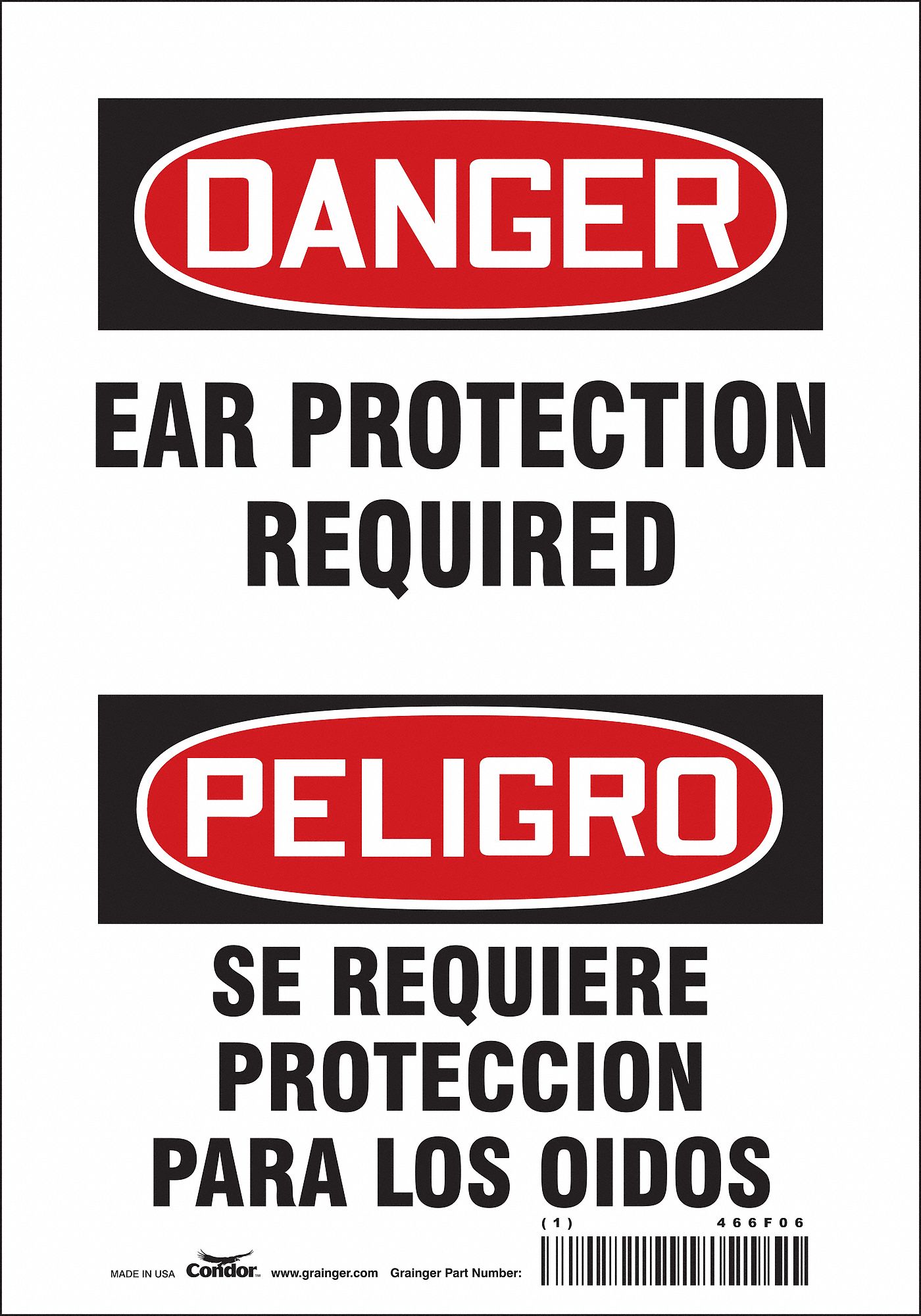 Safety Sign: Vinyl, Adhesive Sign Mounting, 10 in x 7 in Nominal Sign Size, Not Retroreflective