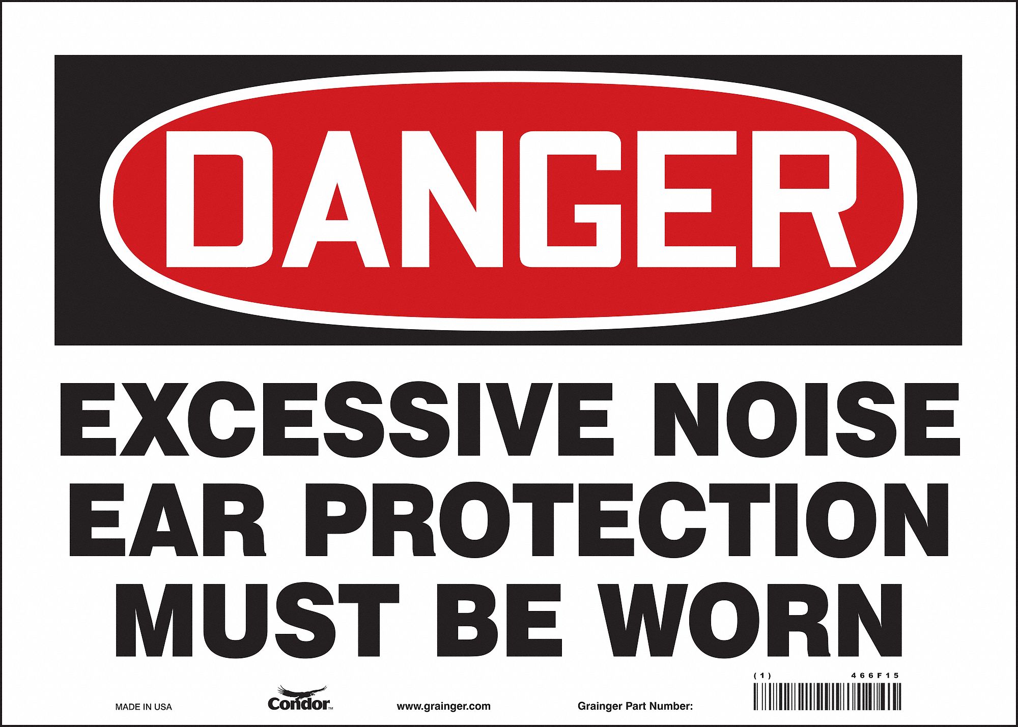 Safety Sign: Vinyl, Adhesive Sign Mounting, 10 in x 14 in Nominal Sign Size, Not Retroreflective