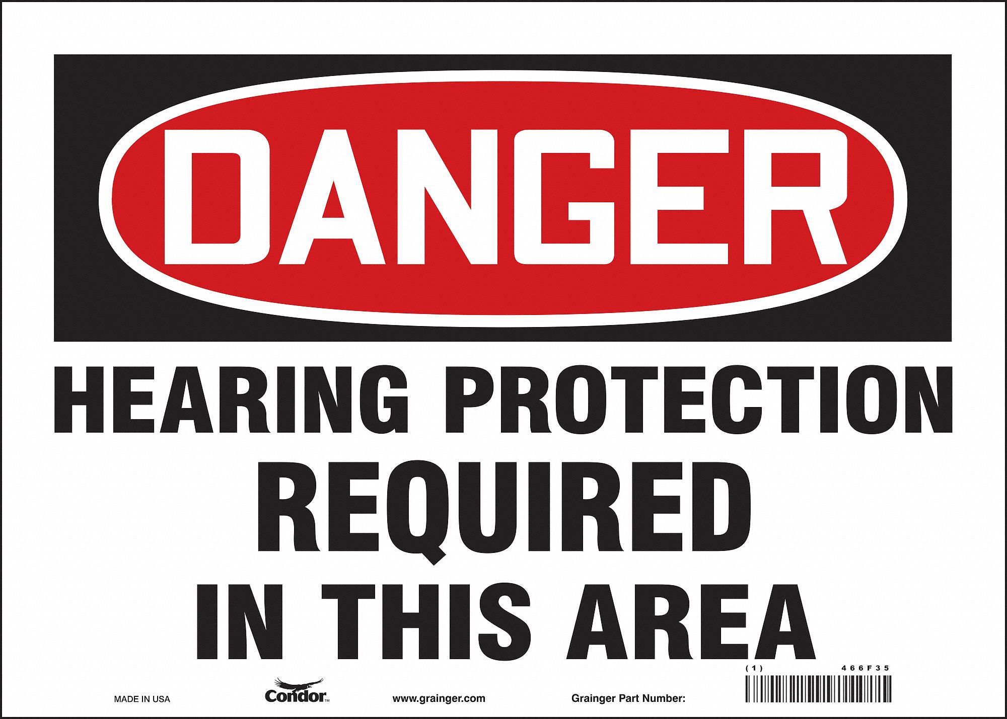 Safety Sign: Vinyl, Adhesive Sign Mounting, 10 in x 14 in Nominal Sign Size, Not Retroreflective