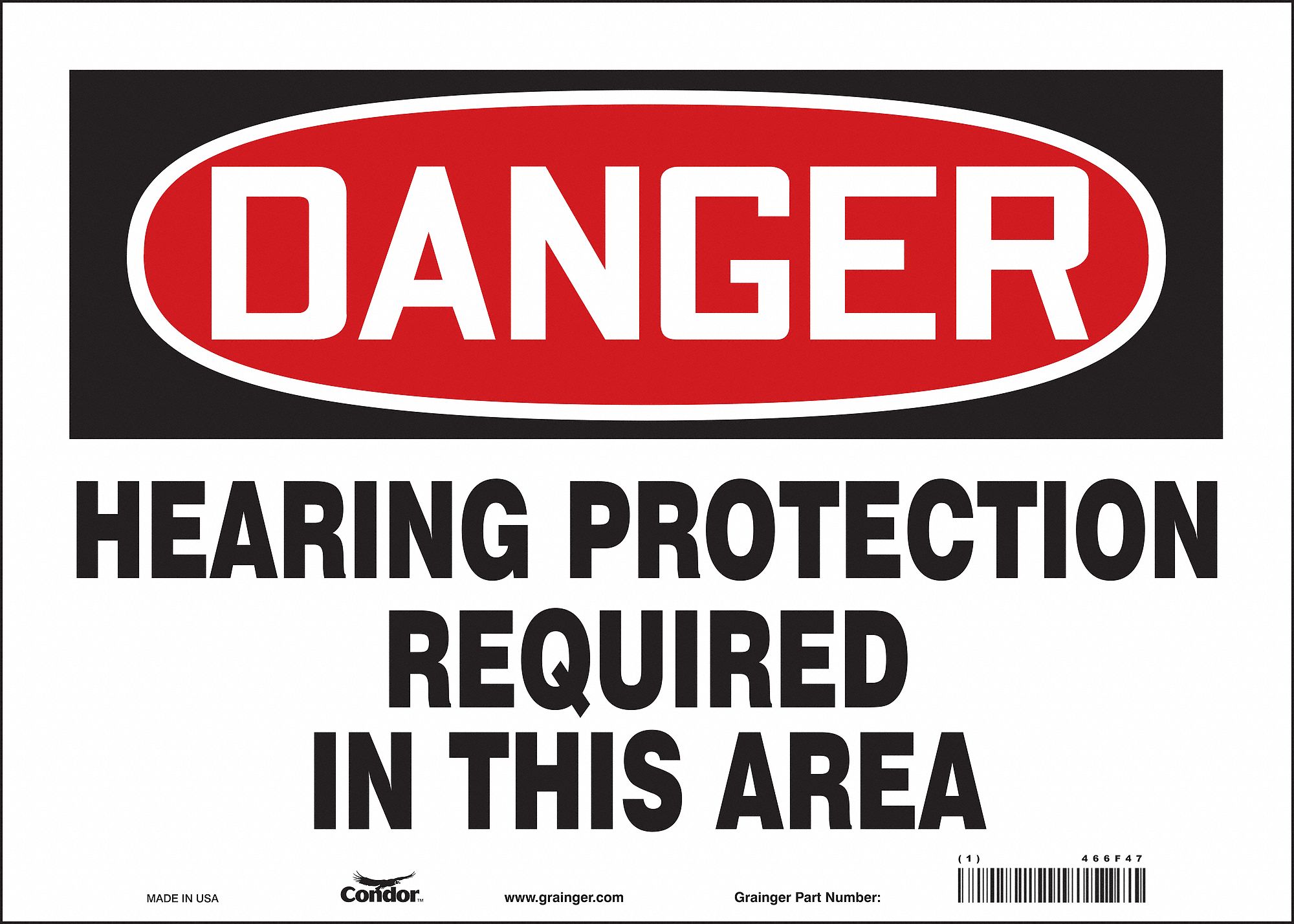 Safety Sign: Vinyl, Adhesive Sign Mounting, 10 in x 14 in Nominal Sign Size, Not Retroreflective