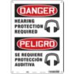 Danger/Peligro: Hearing Protection Required/Se Requiere Proteccion Auditiva Signs
