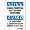Notice/Aviso: Hearing Protection Must Be Worn In This Area/Es Obligatorio El Uso De Proteccion Auditiva En Esta Area Signs