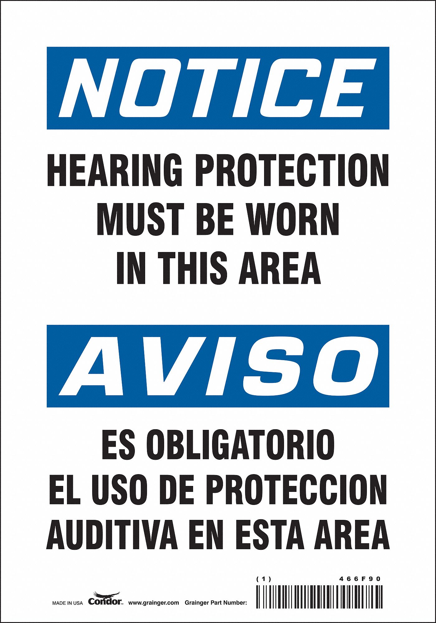 Safety Sign: Vinyl, Adhesive Sign Mounting, 10 in x 7 in Nominal Sign Size, Not Retroreflective