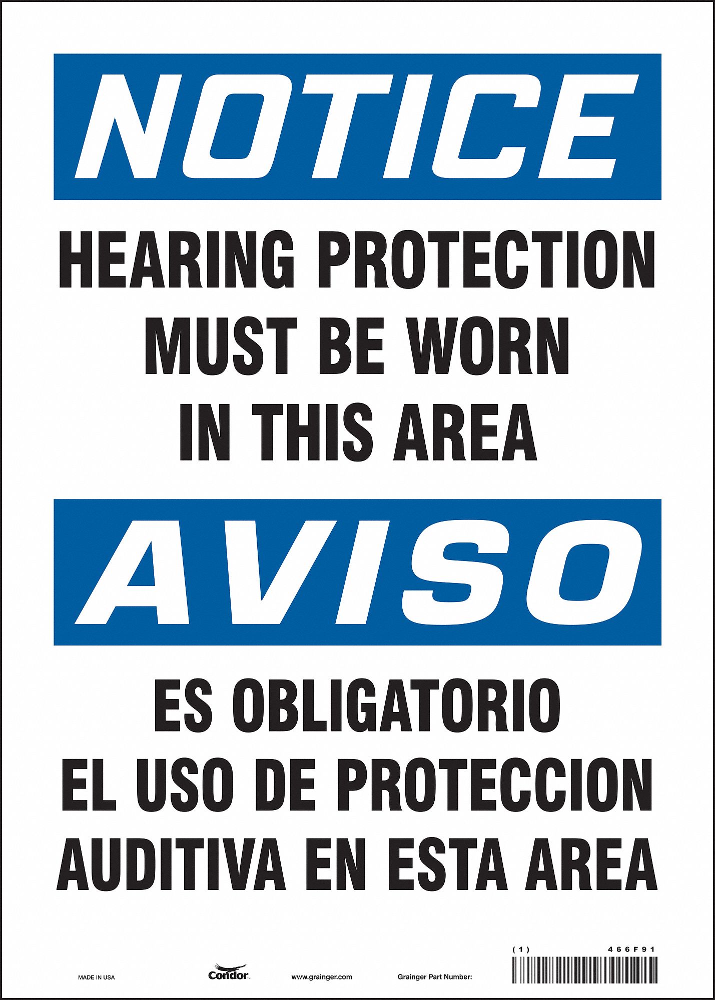 Safety Sign: Vinyl, Adhesive Sign Mounting, 14 in x 10 in Nominal Sign Size, Not Retroreflective