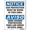 Notice/Aviso: Ear Protection Must Be Worn In This Area/Debe Usarse Proteccion Para Los Oidos Mas Alla Se Esta Punto Signs