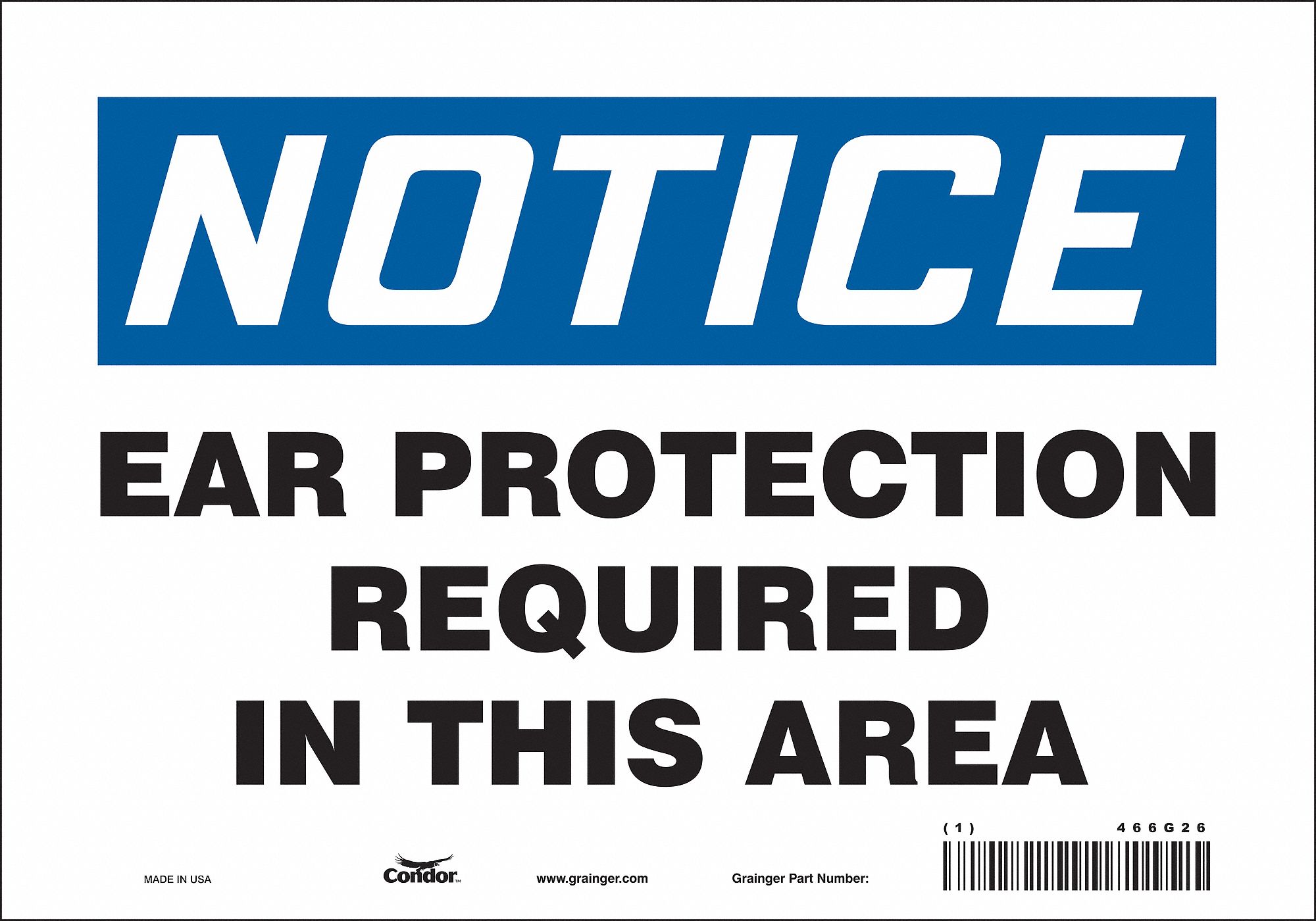 Safety Sign: Vinyl, Adhesive Sign Mounting, 7 in x 10 in Nominal Sign Size, Not Retroreflective