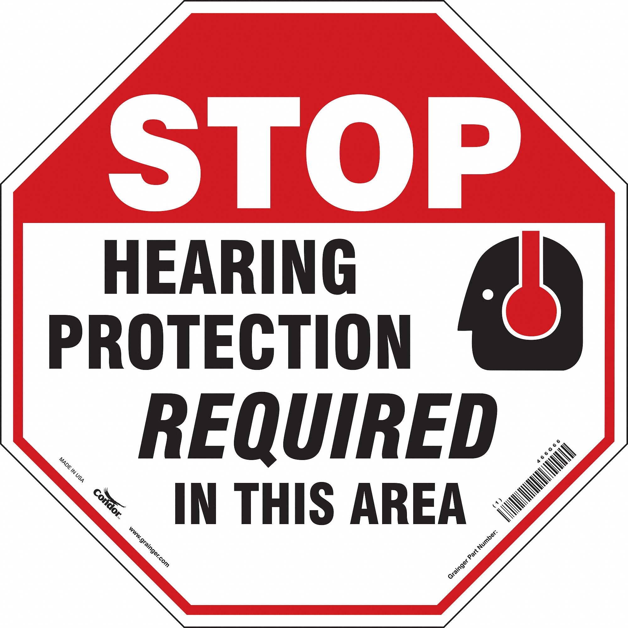 Safety Sign, 24 in x 24 in, Aluminum