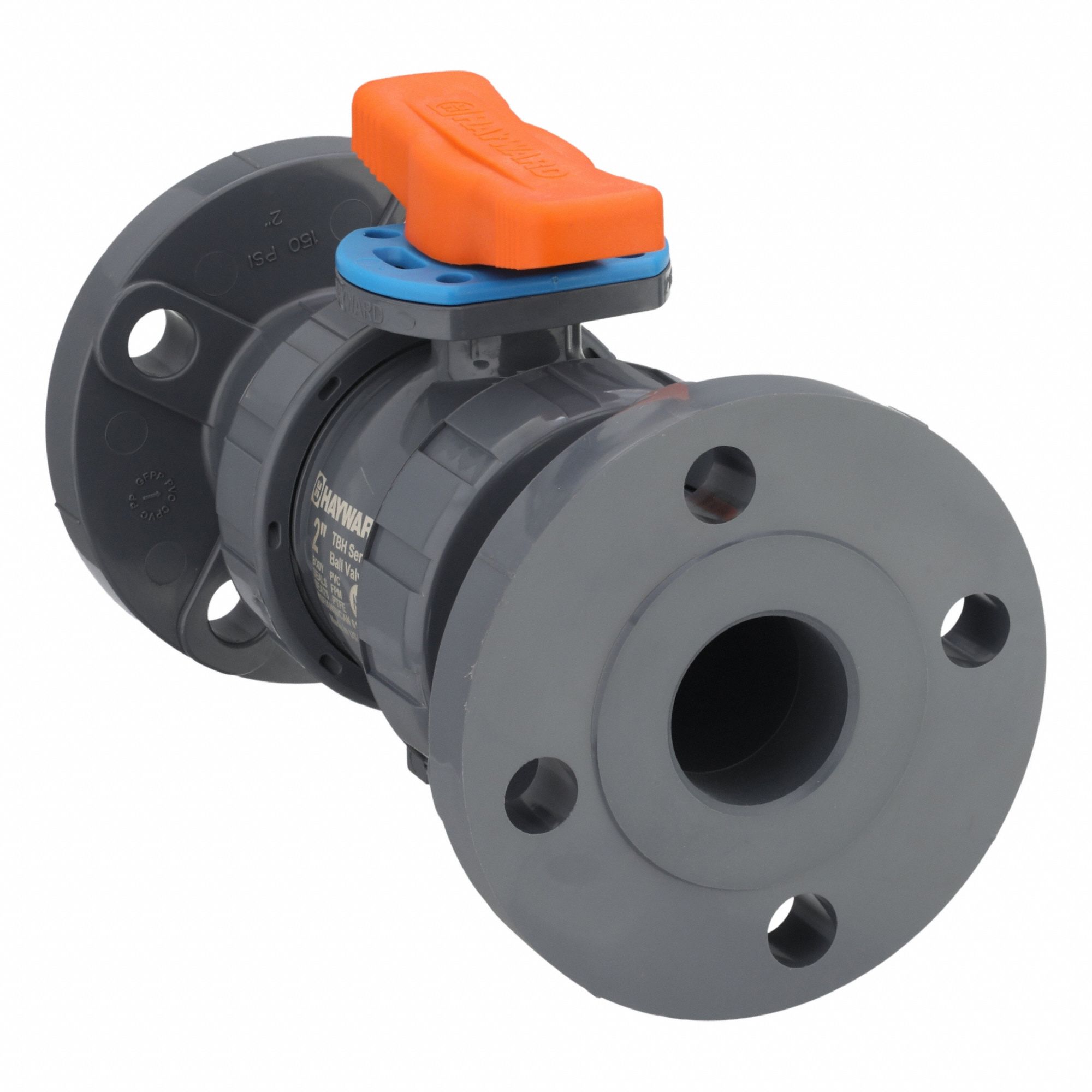 HAYWARD FLOW CONTROL, 2 in, PVC, Manual Two-Way Ball Valve - 466H58 ...