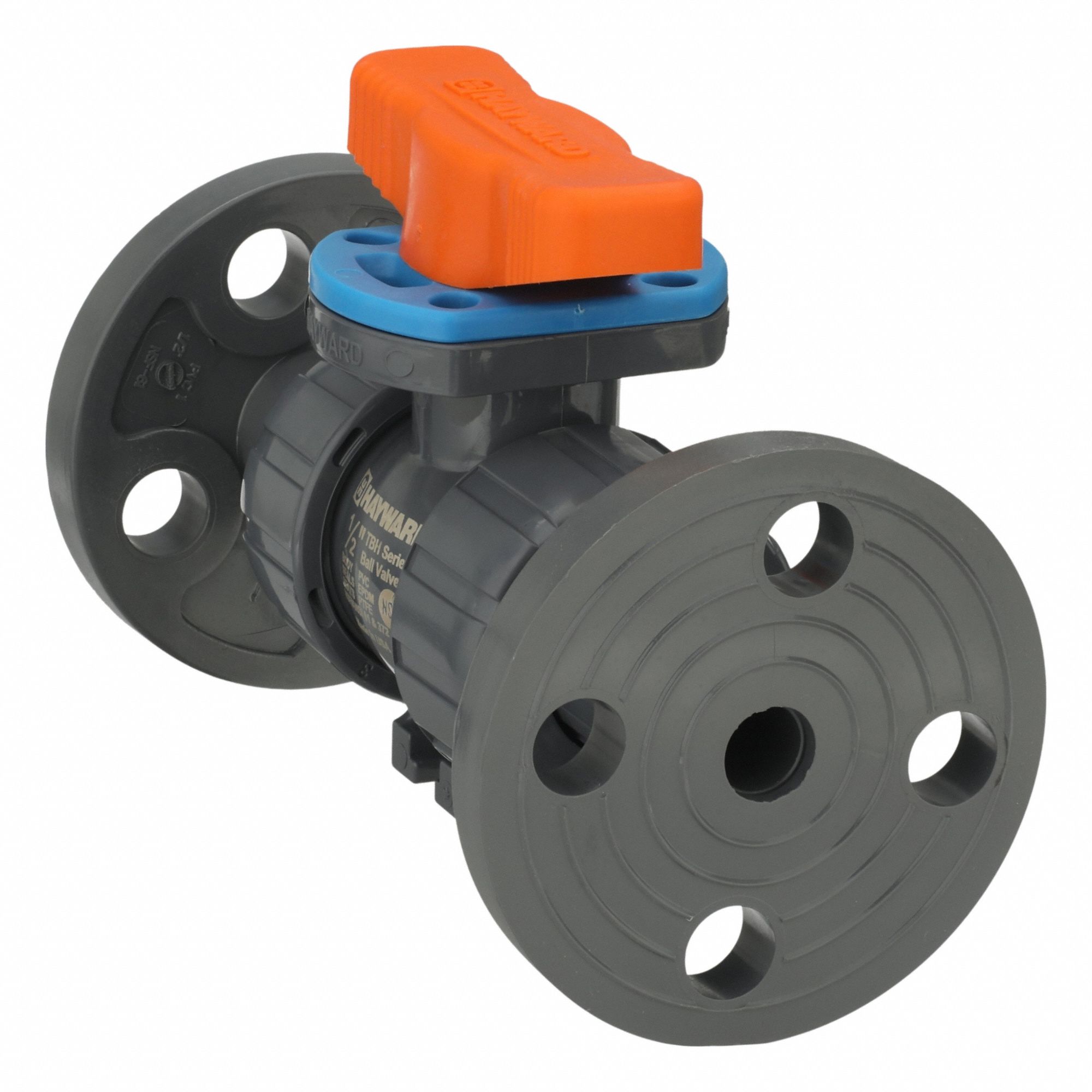 HAYWARD FLOW CONTROL, 1/2 in, PVC, Manual Two-Way Ball Valve - 466H60 ...