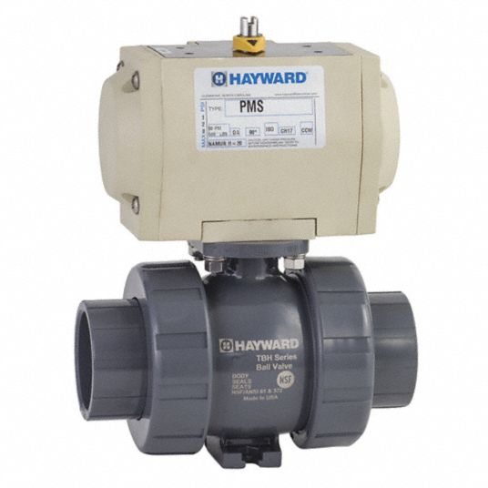 HAYWARD FLOW CONTROL, PVC, Pneumatic Actuated Ball Valve - 466J43 ...