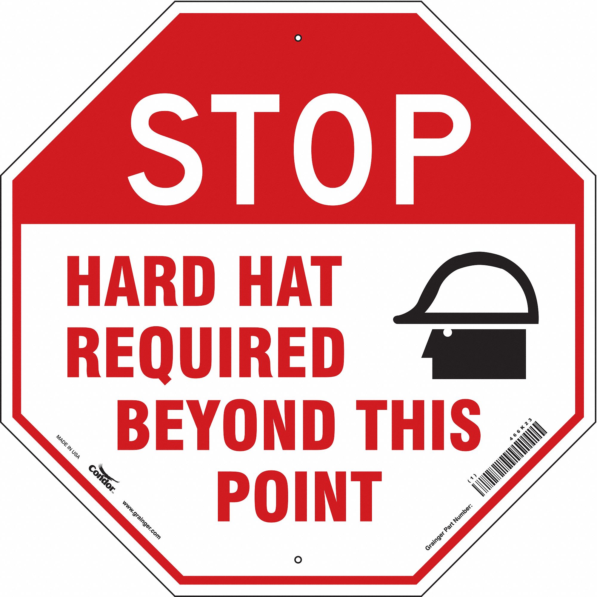 Safety Sign, 24 in x 24 in, Aluminum