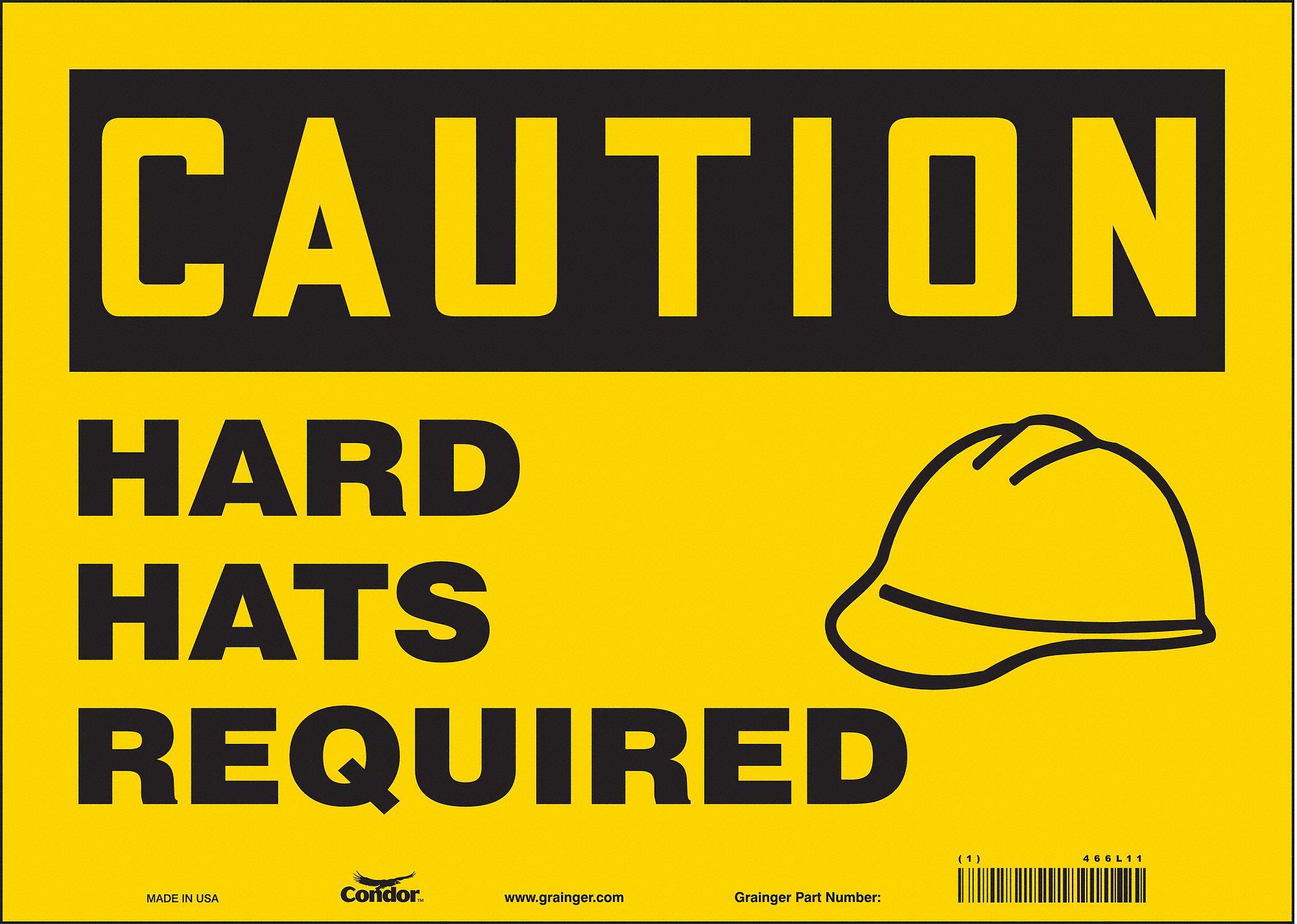 Safety Sign: Vinyl, Adhesive Sign Mounting, 10 in x 14 in Nominal Sign Size, Not Retroreflective