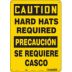 Caution/Precaucion: Hard Hats Required/Se Requiere Casco Signs