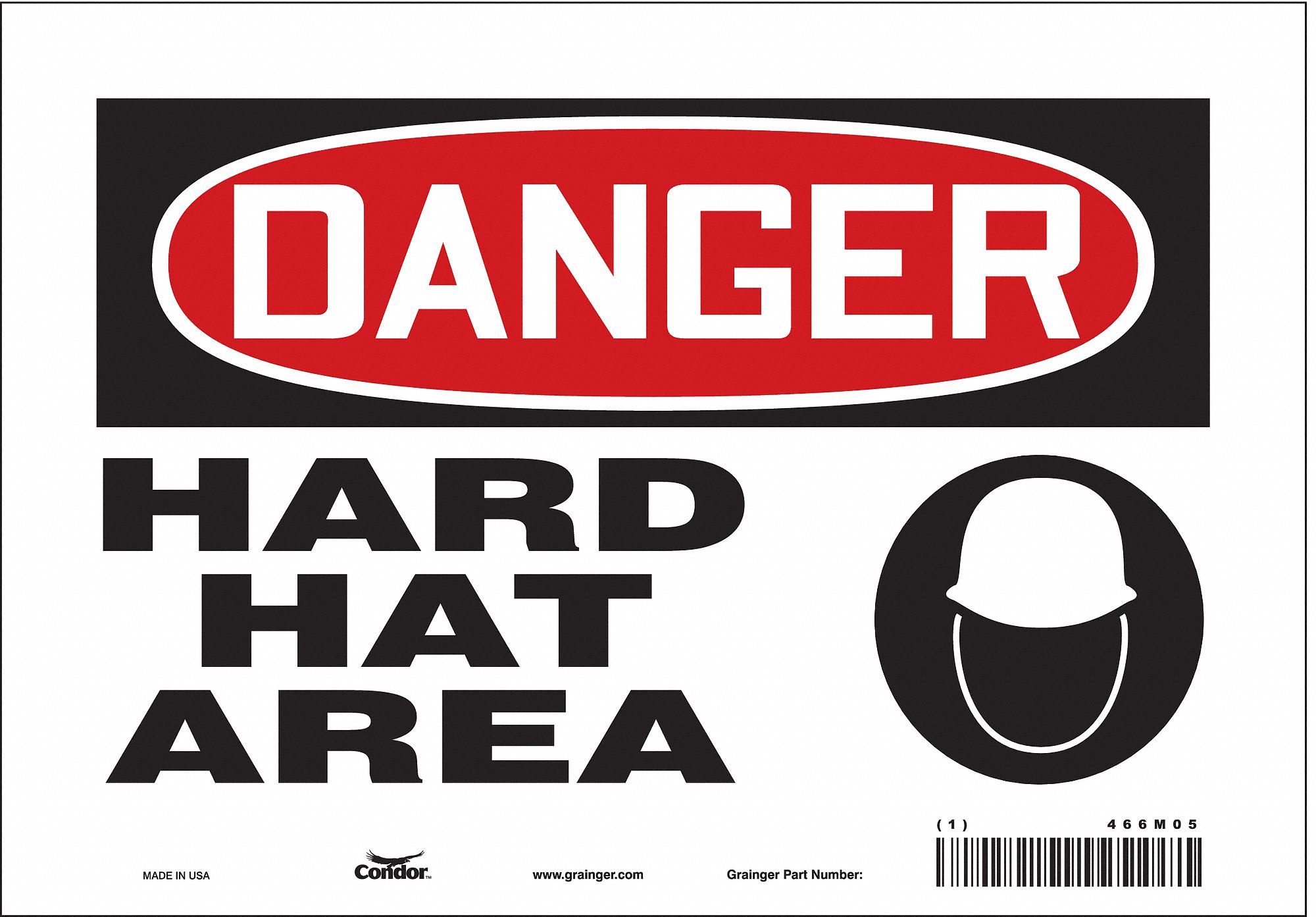 Safety Sign: Vinyl, Adhesive Sign Mounting, 7 in x 10 in Nominal Sign Size, Not Retroreflective