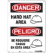 Danger/Peligro: Hard Hat Area/ Se Requiere Casco En Esta Area Signs