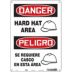 Danger/Peligro: Hard Hat Area/ Se Requiere Casco En Esta Area Signs
