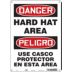 Danger/Peligro: Hard Hat Area/Usar Casco Protector En Esta Area Signs